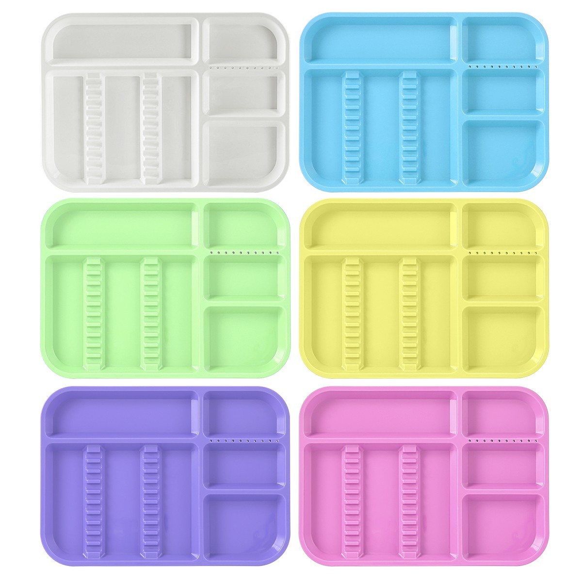 Dental Instrument Tray Autoclavable Plastic Setup Divided Trays for Medical