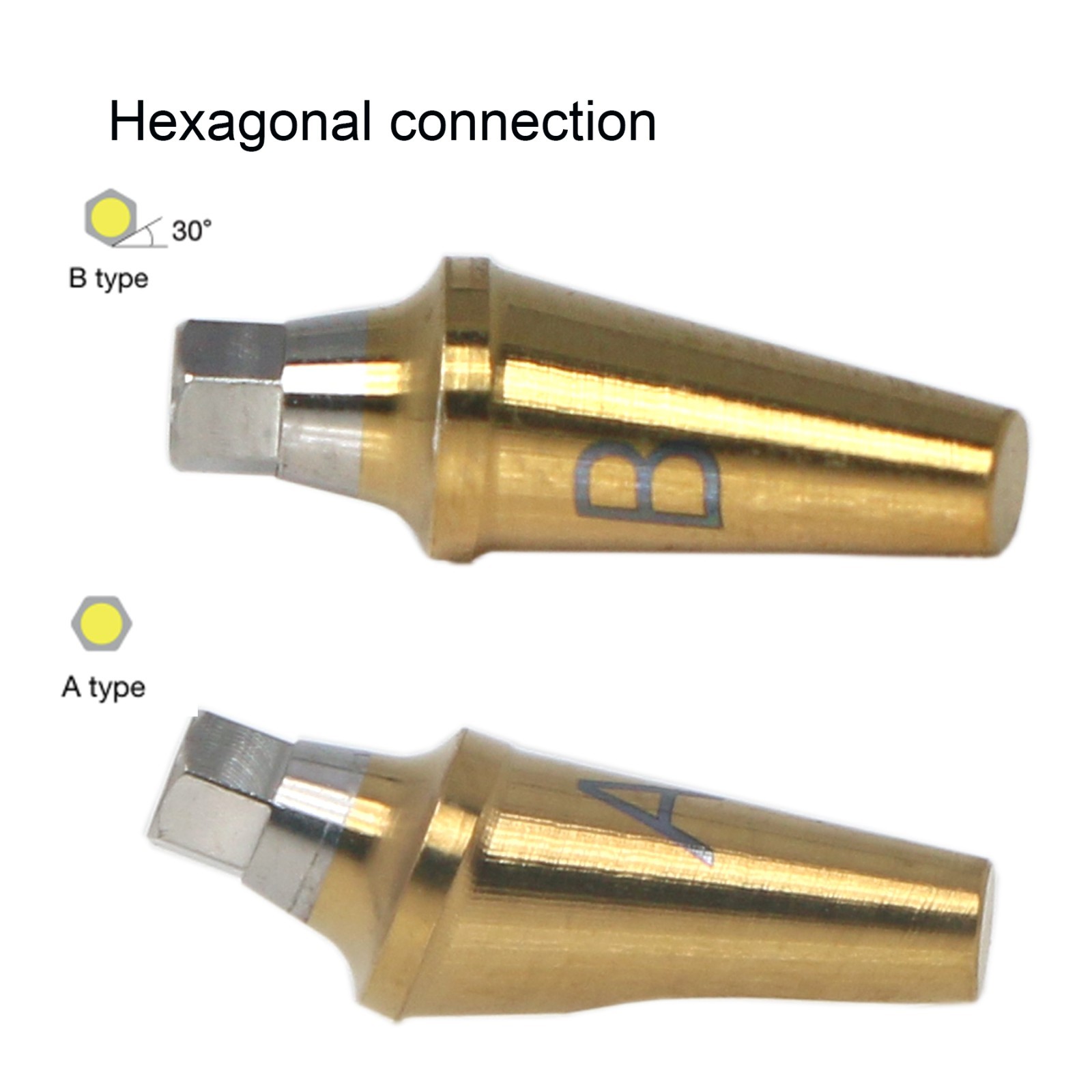 17° Dental Angled Anatomic Abutment For Hiossen Mini/Regular Platform Osstem TS