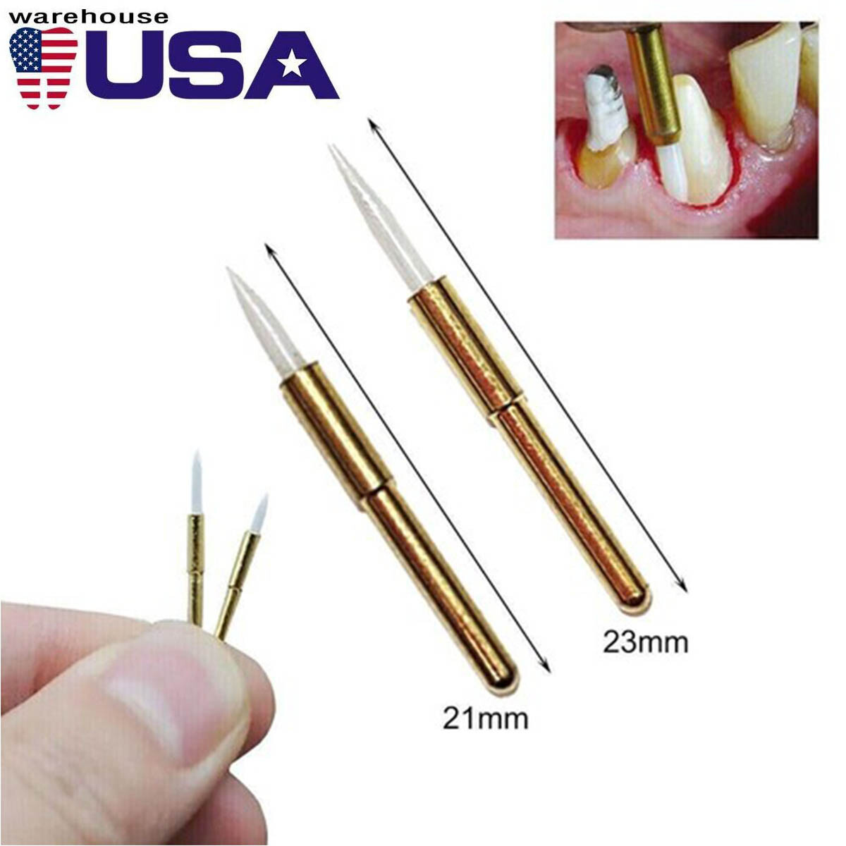 Dental Surgical Soft Tissue Trimmer Ceramic Bur 21/23mm Gingival Gingivectomy