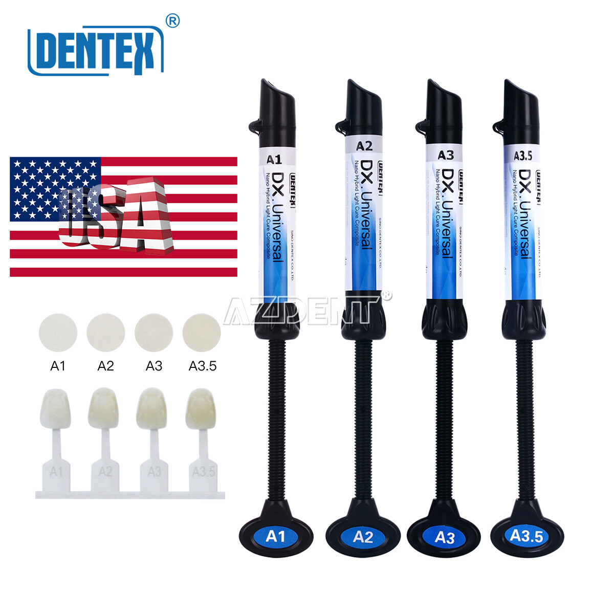 Dental Cure Light Composite Resin A1 A3 / Temporary Filling Material Blue