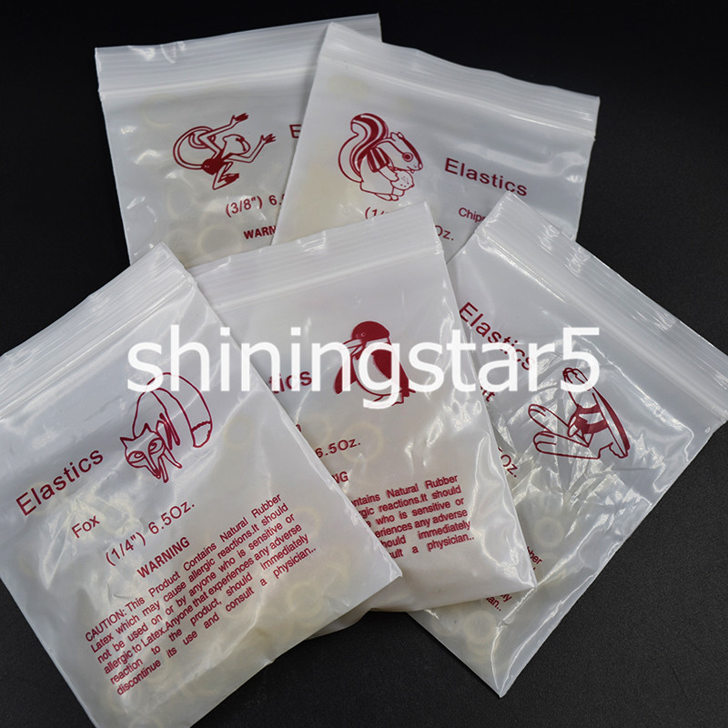 CLEAR X-HEAVY 6.5 OZ ORTHODONTIC ELASTIC BRACES DENTAL RUBBER BANDS 1/4 5/16 3/8