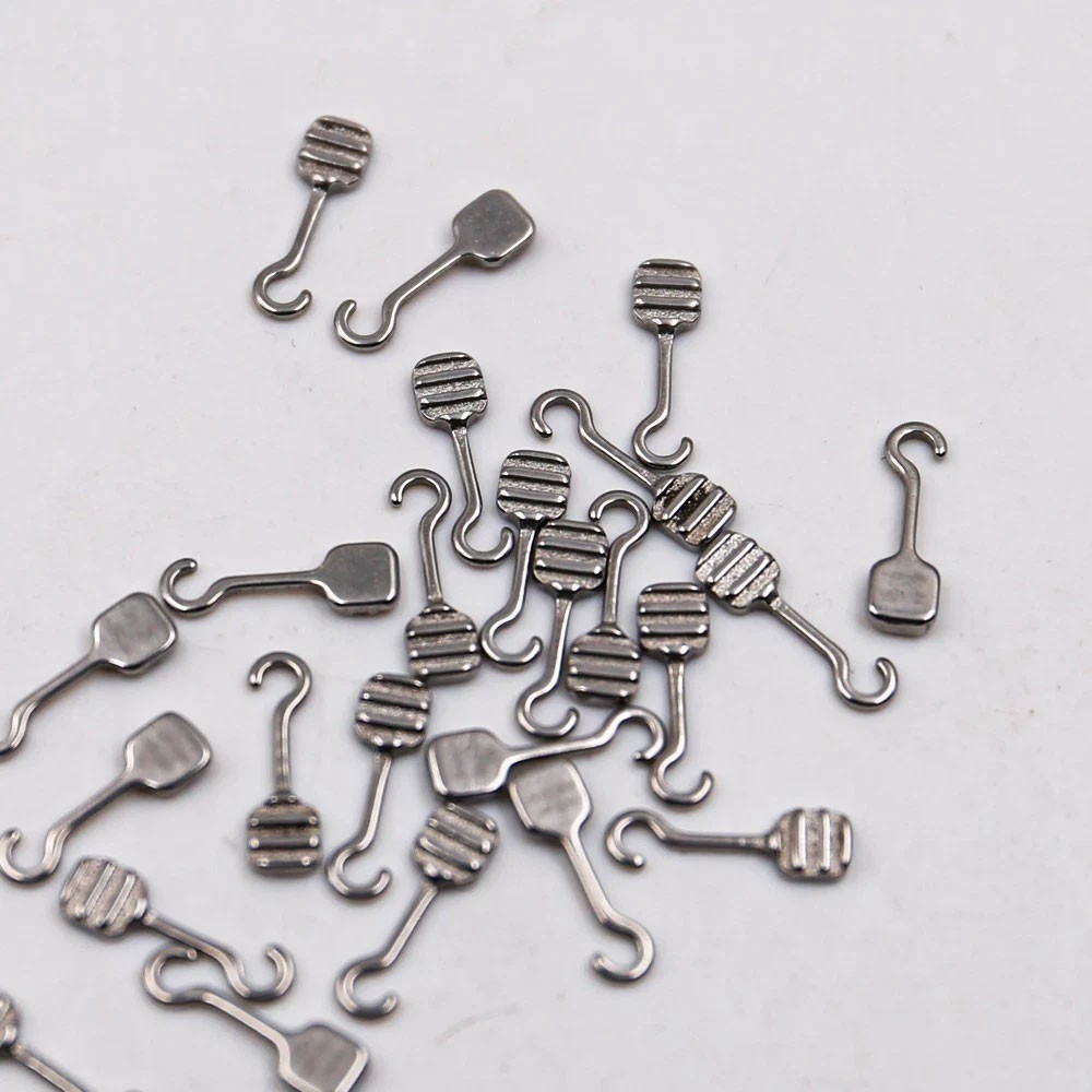 10Pcs/pack Dental Orthodontic Bondable Sliding Crimpable Hook Long Curved