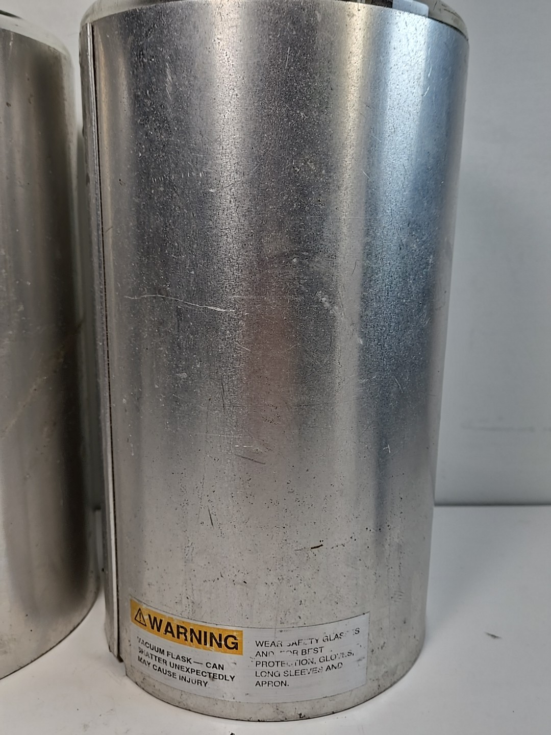POPE 1900mL 120mm ID 190mm Depth Cylindrical Glass Aluminum Dewar Flask 86210099