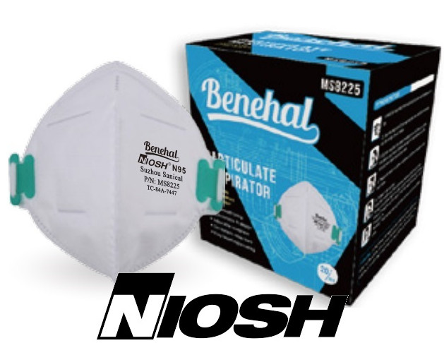 Benehal N95 Filtering Facepiec Air Purifying Respirator CDC Niosh App – Fold Mas