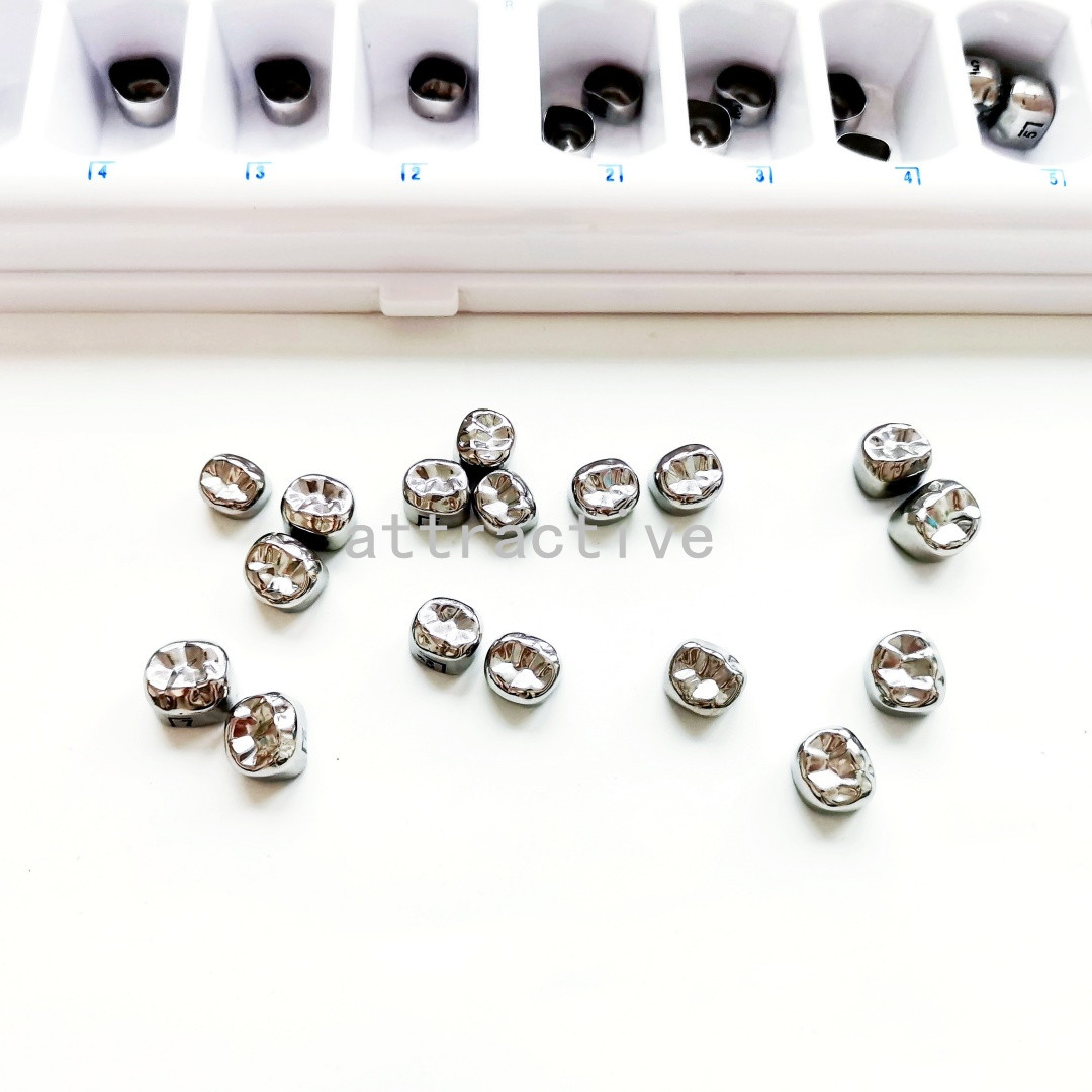 Dental Stainless Steel Permanent Molar Crown- Adult CROWN KIT of 48/96/144 Pcs