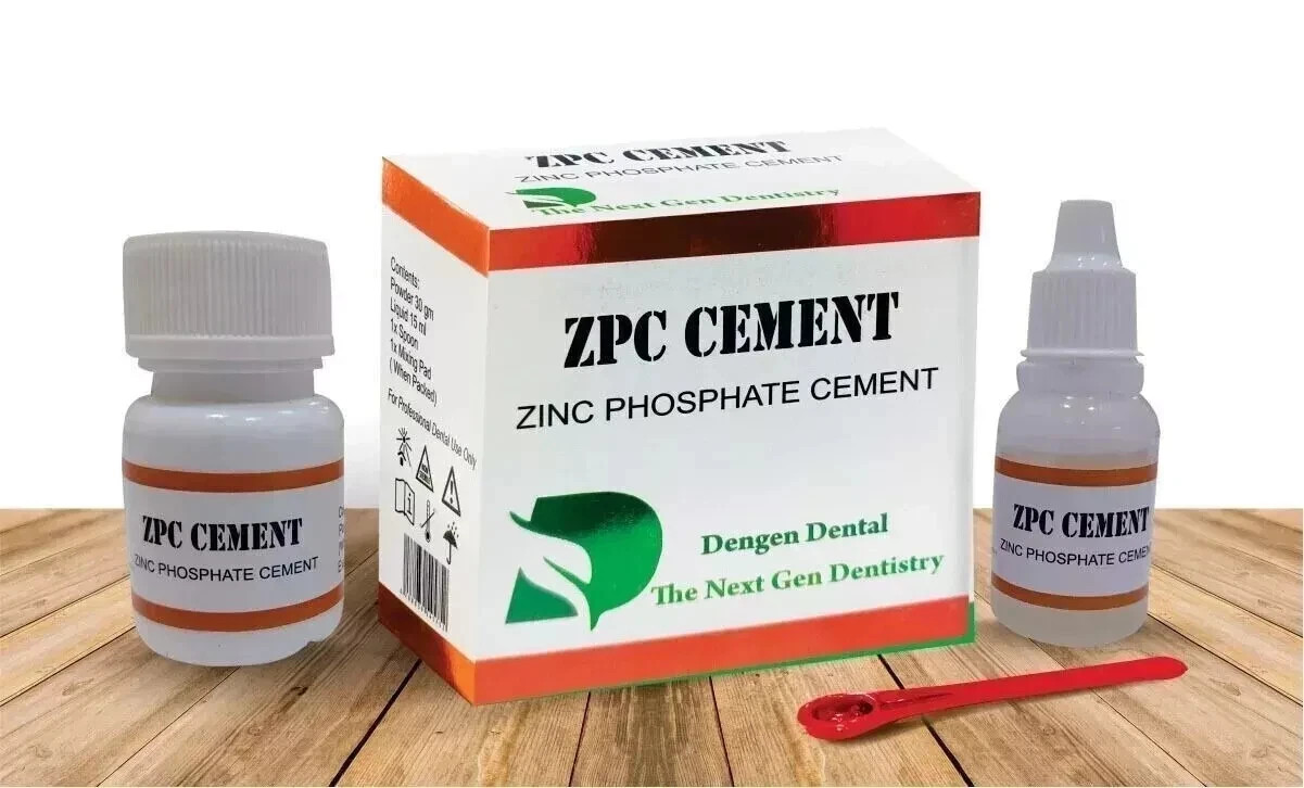 New Dengen Dental ZPC Zinc Phosphate Cement 30gm/15ml Free SHIPPING LONG EXPIRY