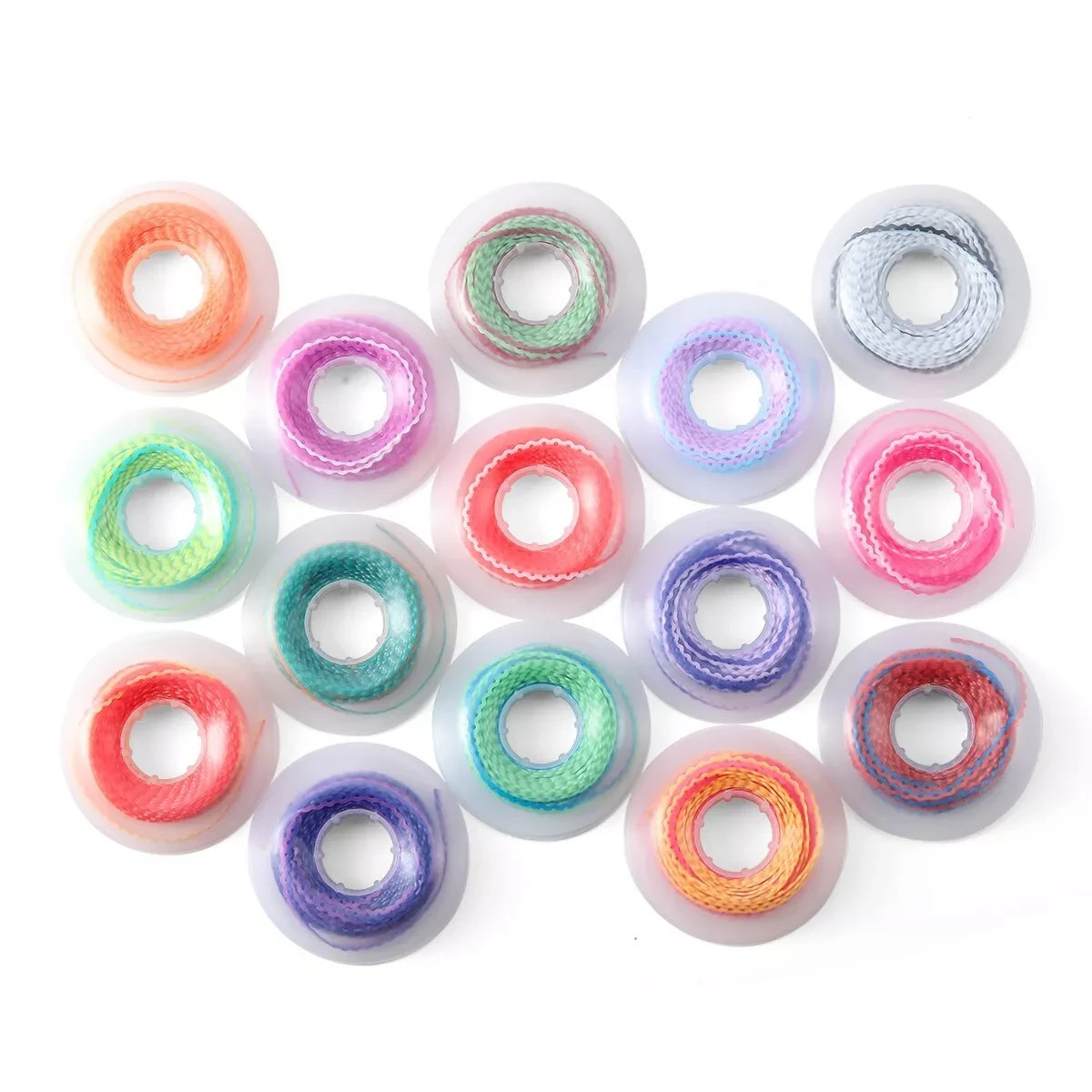 Dental Orthodontic Elastic Power Chain Long/Short/Continuous Double Colored 15ft