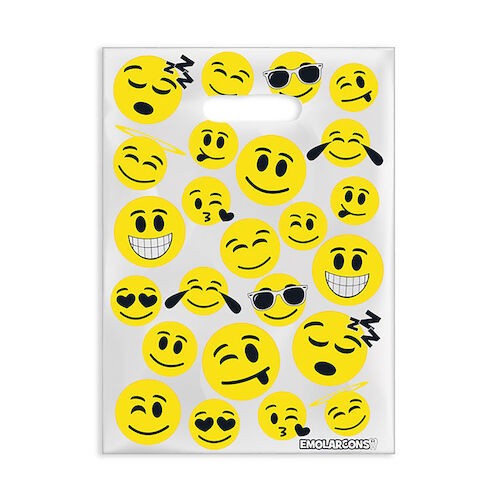 Specialty Scatter Bags Emoji, 7.5″ x 10″, 100/Pkg.