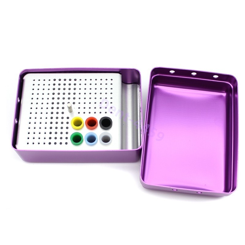 180 Holes Dental Endo FG Files Bur Holder Sterilization Endodontic Organizer Box