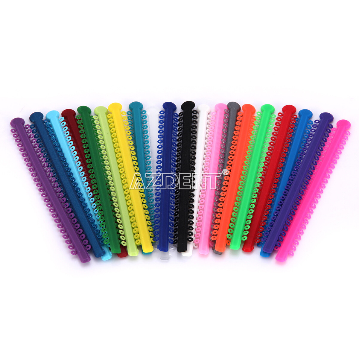 1000pcs Dental Orthodontic Elastic Ligature Ties Bands for Brackets 23 Colors