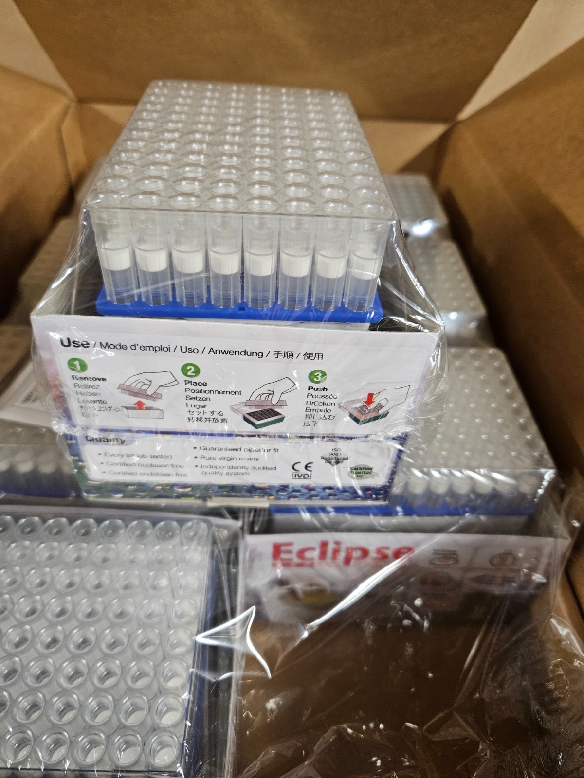 1200µL LTS filtered pipette tips 1.2mL 1200uL Racked Refills Full Case
