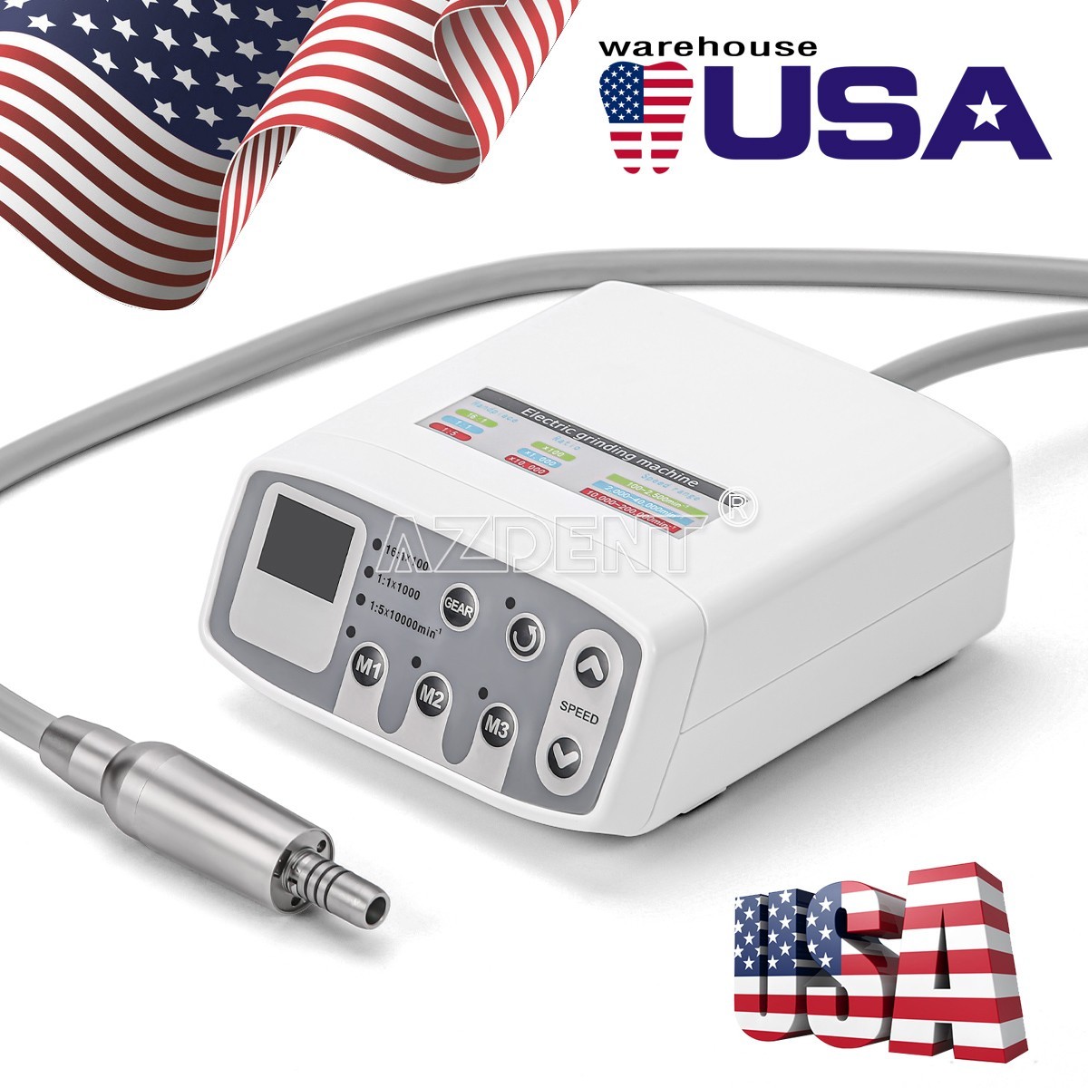 NSK Style Dental Brushless LED Electric Micro Motor 1:1/1:5 Increasing Handpiece