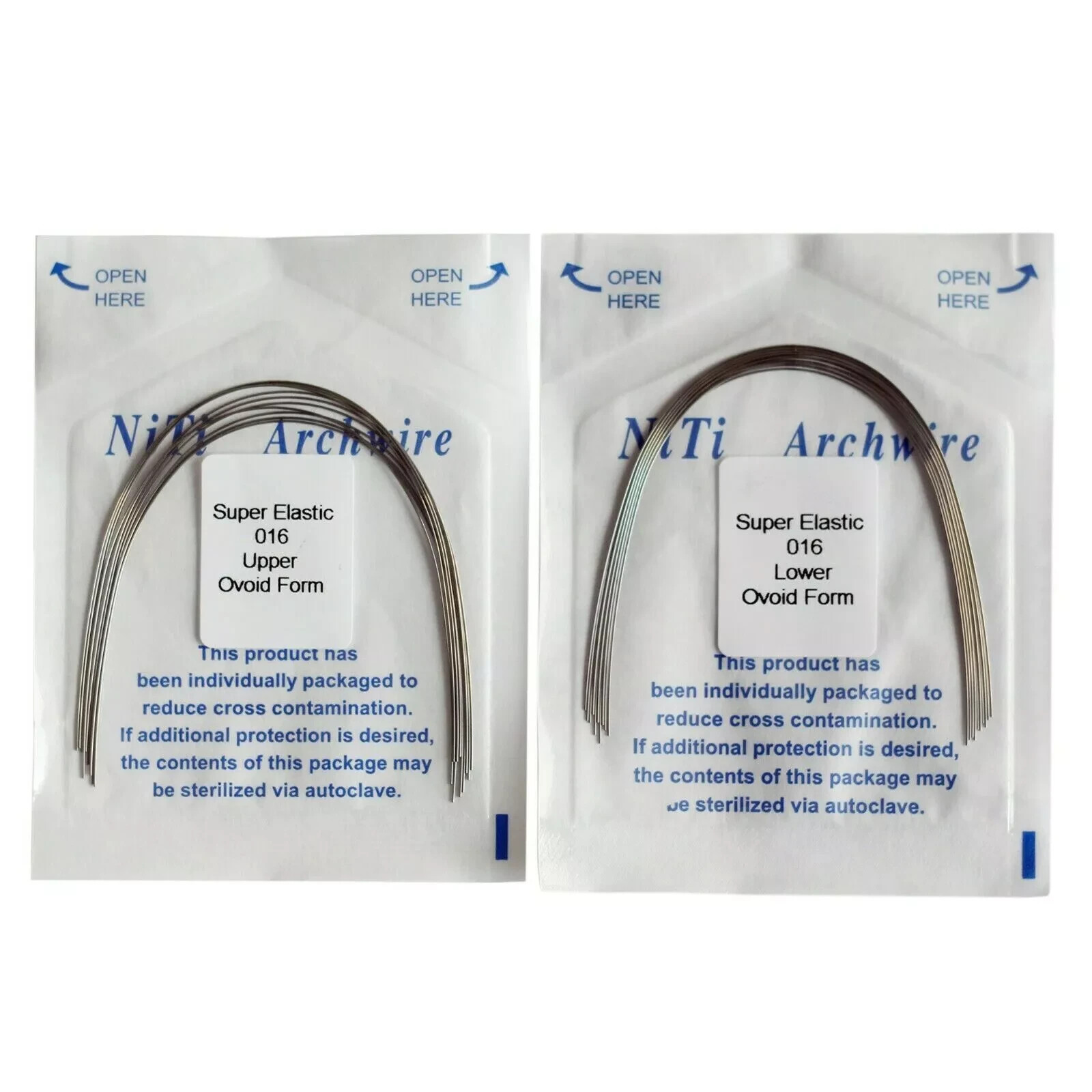 Dental Standard Braces 0.022 Roth Brackets+Ligature Ties 1000+NiTi Arch Wire