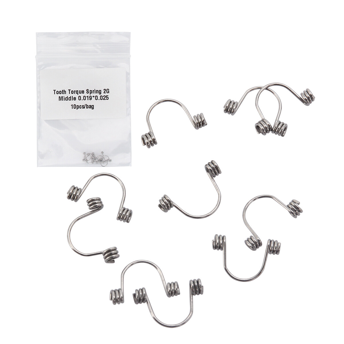 10pcs/Pack Dental Orthodontic Anterior Teeth Torque Rectangular Springs AZDENT