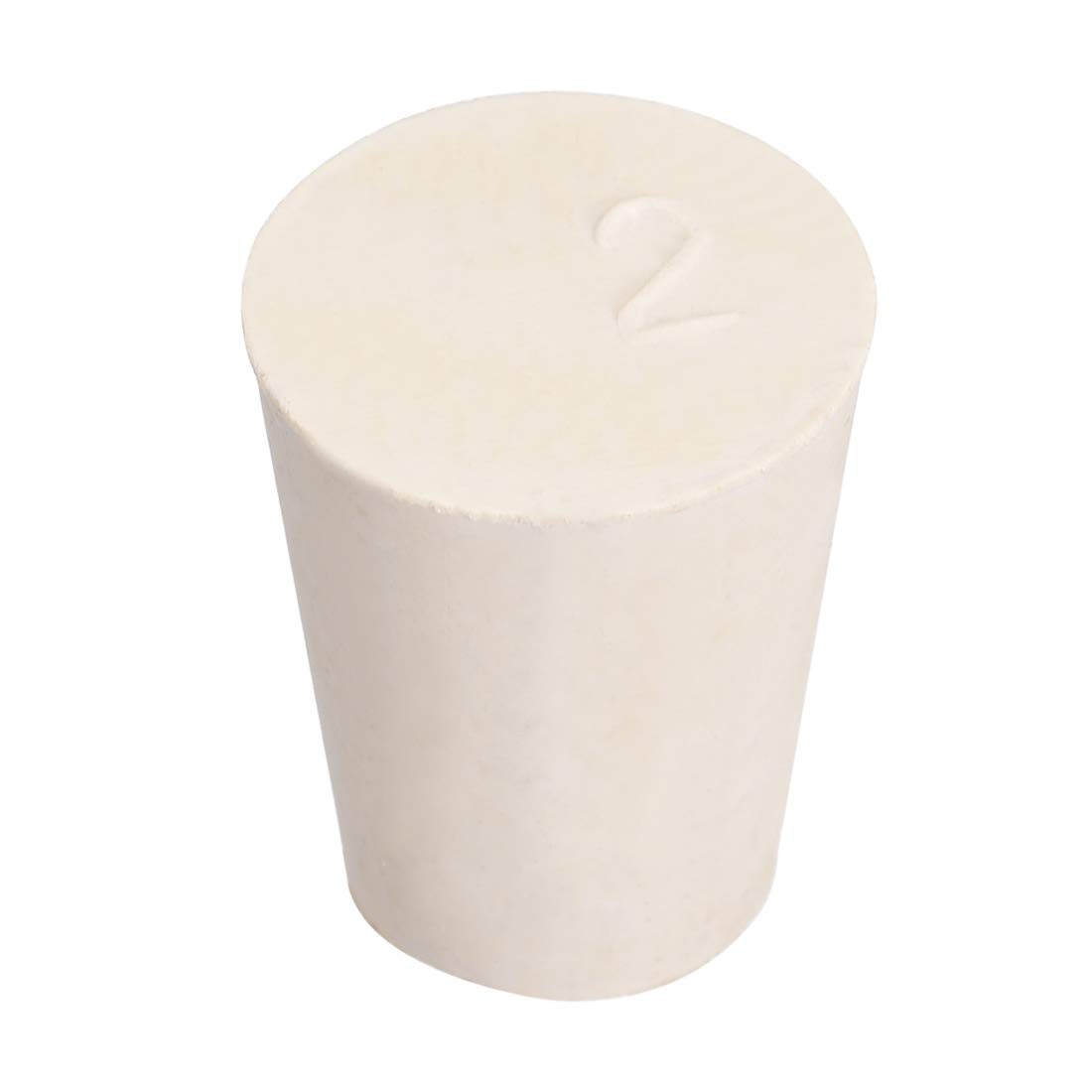 uxcell White Tapered Shaped Solid Rubber Stopper for Lab Tube 15x20x26mm