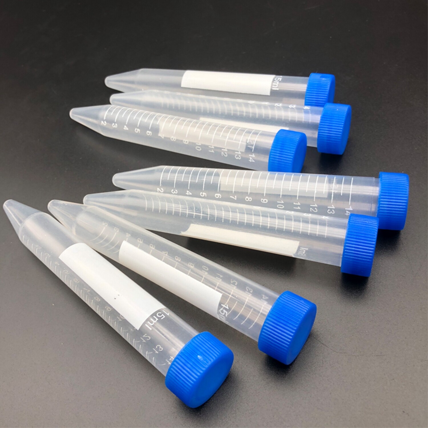 2500x 15mL Polypropylene STERILE Centrifuge Tubes Caps Conical Bottom LEAK-PROOF