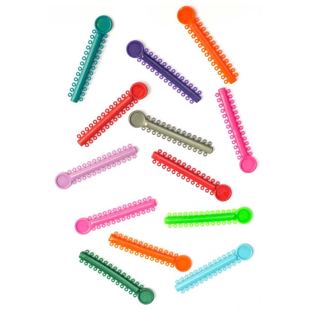 Ortho Shop Orthodontic Ligature Ties, Assorted Colors, 1040/Pack