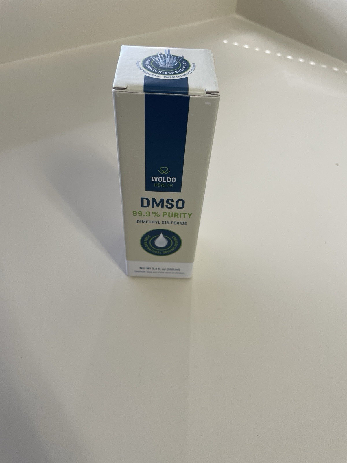 DMSO (Dimethyl Sulfoxide) 99.9% Pharmaceutical Grade 3.4Oz – Glass Bottle wi…