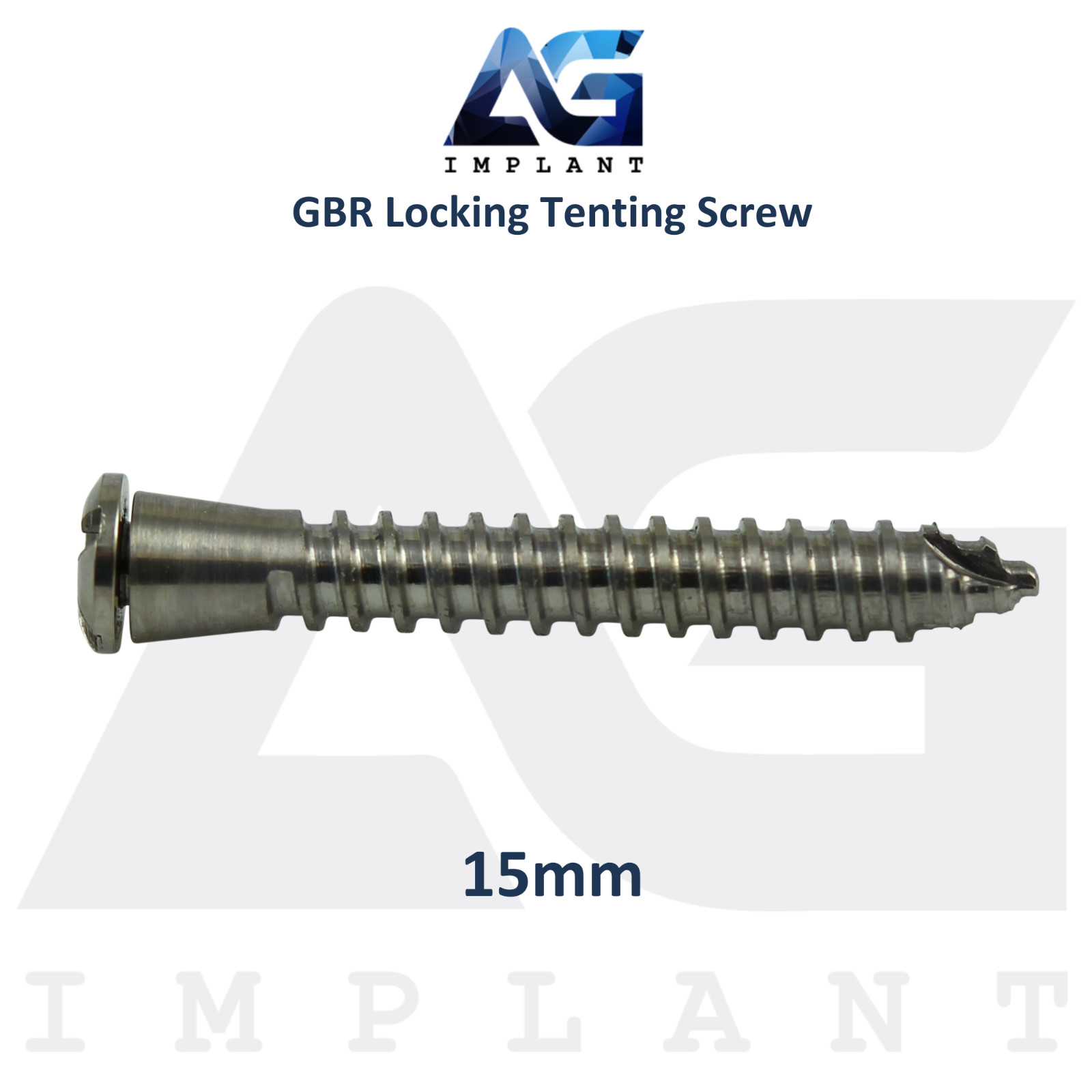 5 Dental Locking Tenting Screw Ø2.5mm GBR Membrane Titanium Fixation Sterile