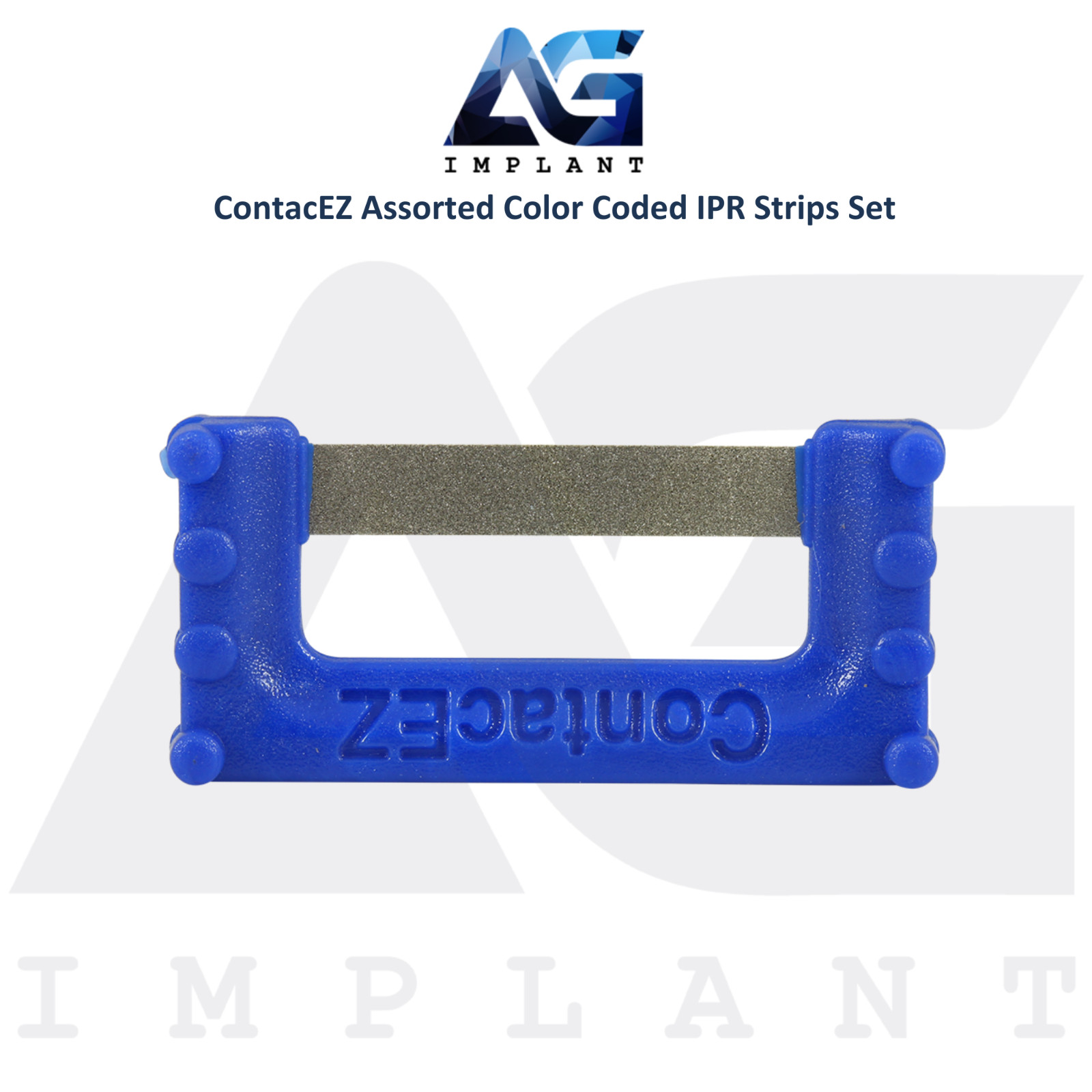 Assorted Color Coded Flexible Diamond Coated IPR Strips Set Stainless Steel