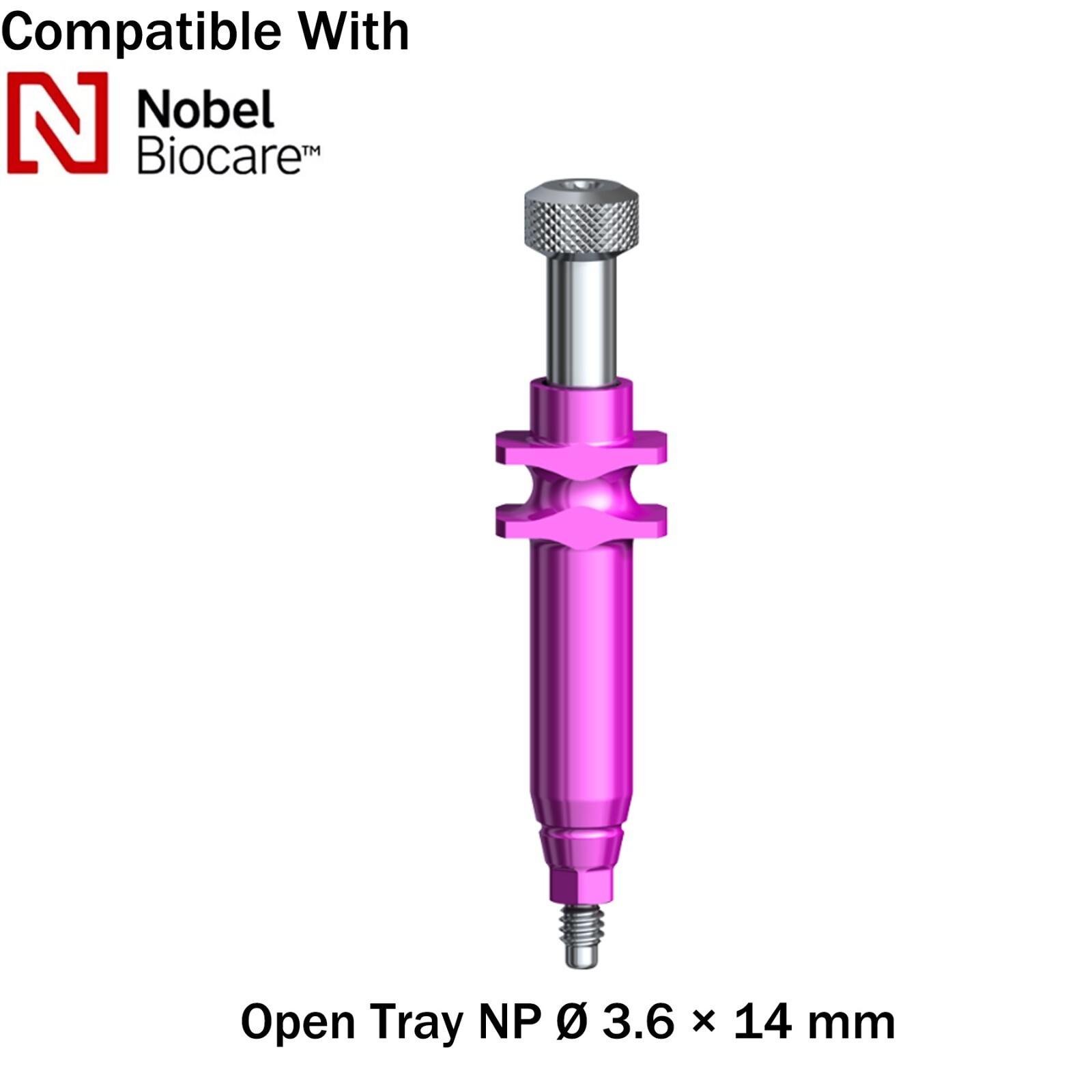 Dental Nobel Impression Coping Open Tray Conical Connection NP/RP Ø3.6/5.0mm