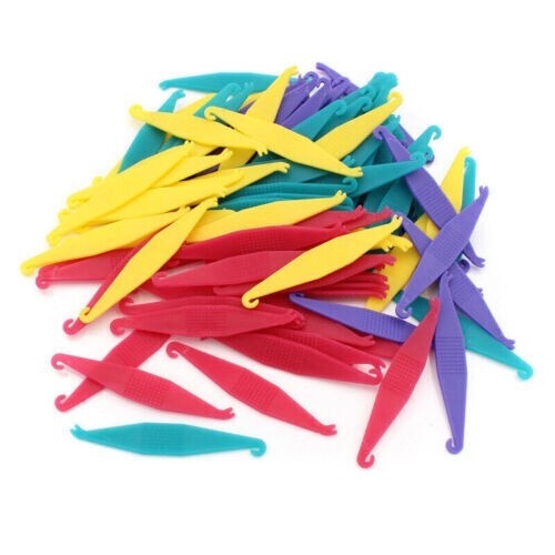 300Pcs Dental Orthodontic Elastic Placer Elastic Rubber Band Placers Mixed Color
