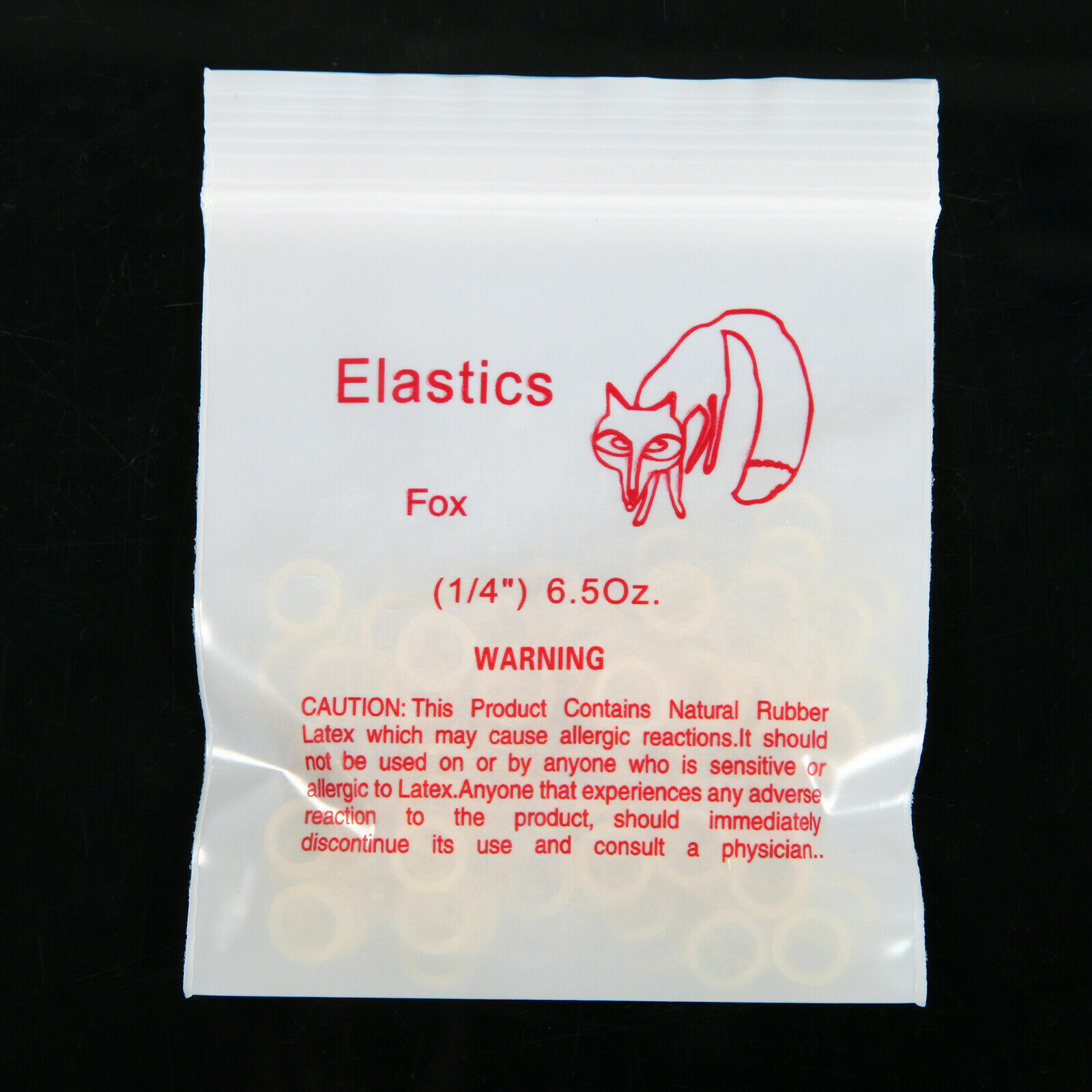 1000pcs/10 bag Dental Orthodontic Rubber Bands Elastics Latex Braces 6.5 OZ,1/4″
