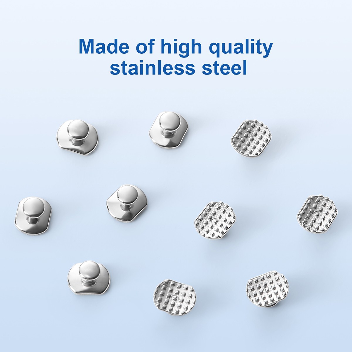 10pcs Dental Ortho ortodoncia Bondable Lingual Button monobloque Rectangular