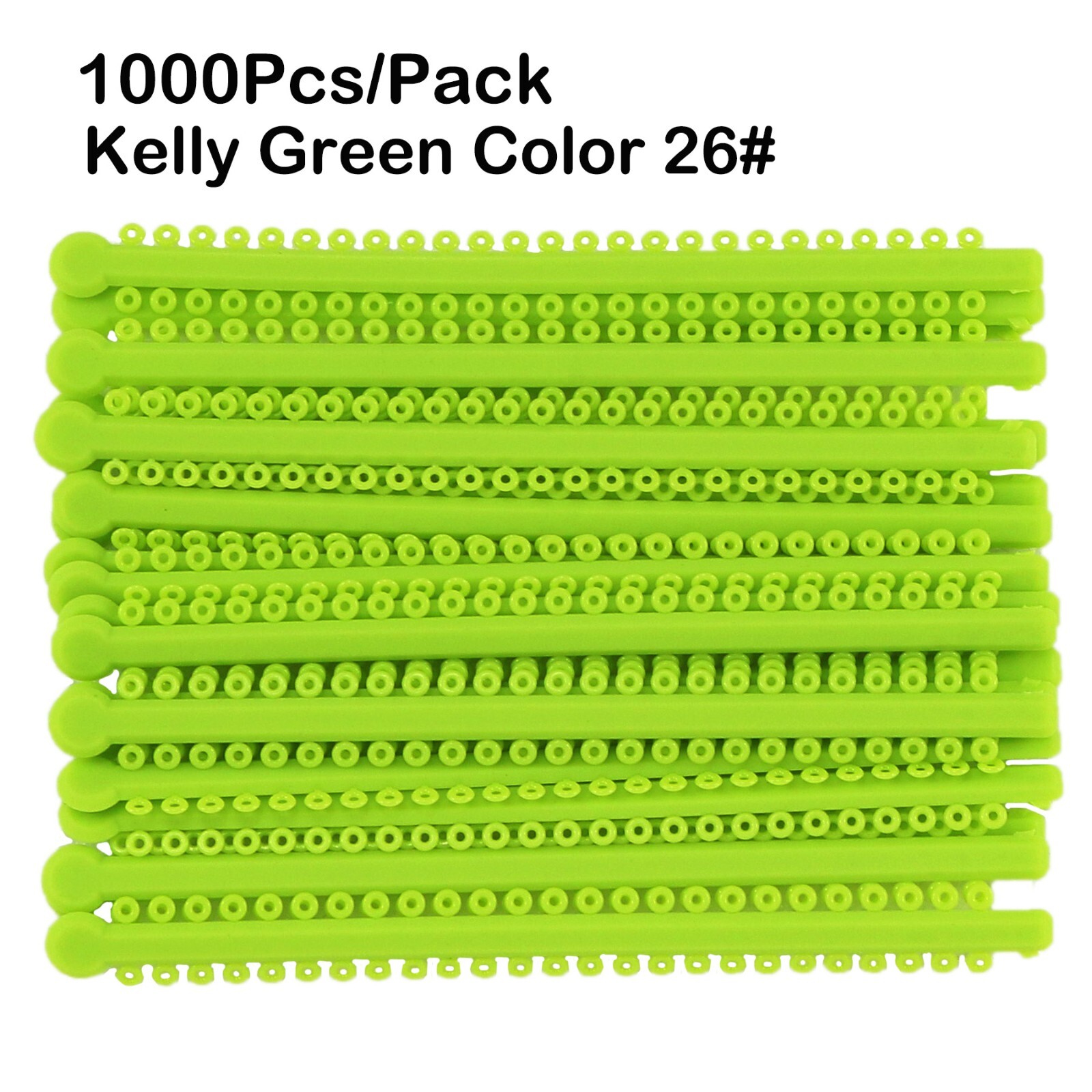 1000Pcs/Pack Long Type Dental Orthodontic Ligature Ties Elastic Rubber Bands