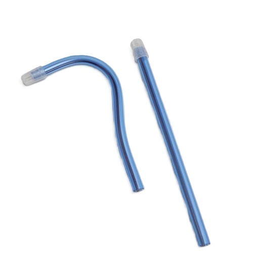 RMH3 Dental Saliva Ejectors, Blue/Clear, With Wire Enforced Tube. Bag of 100