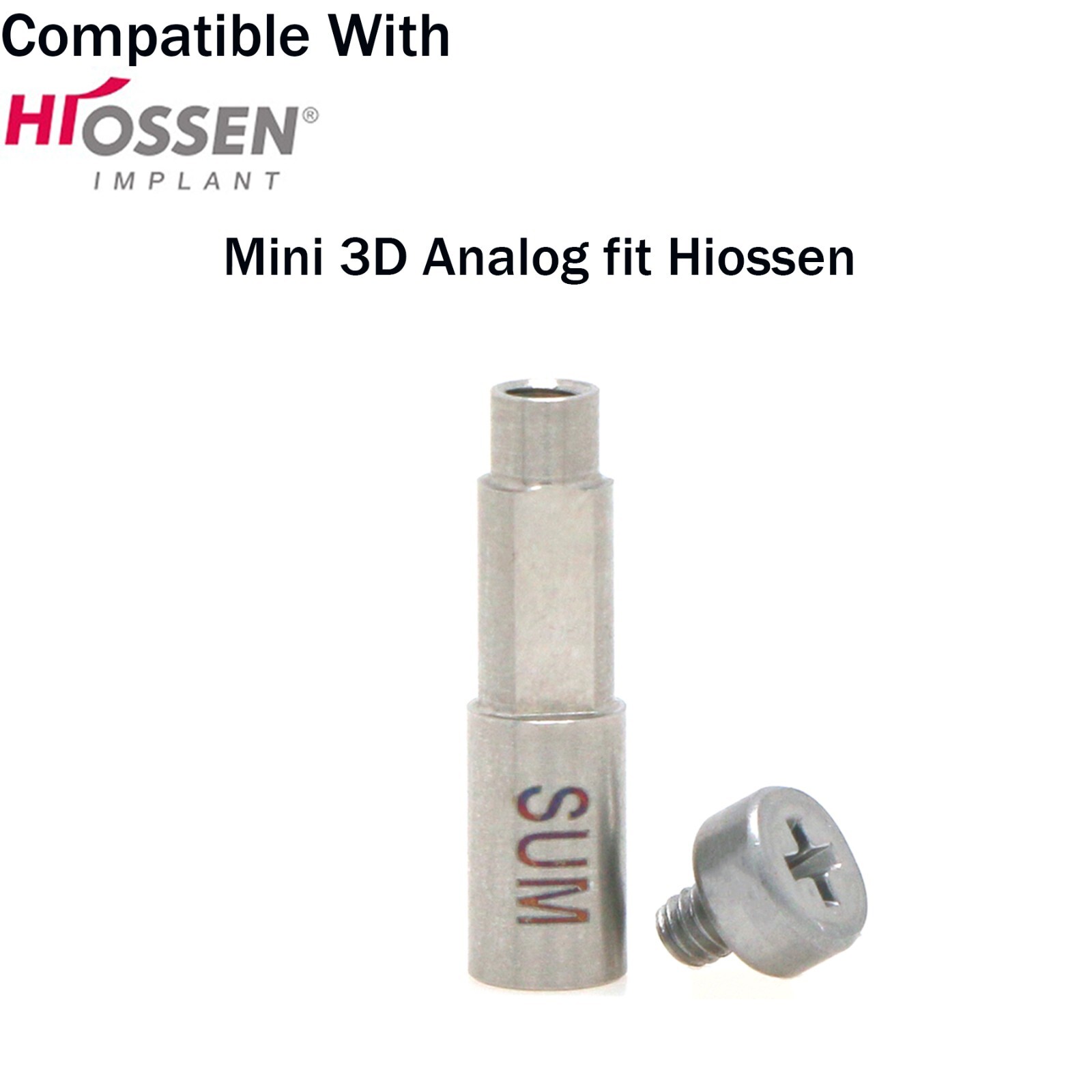 Dental Mini/Regular Implant Scan Body 3D Analog fits Osstem Hiossen ET ll lll lV