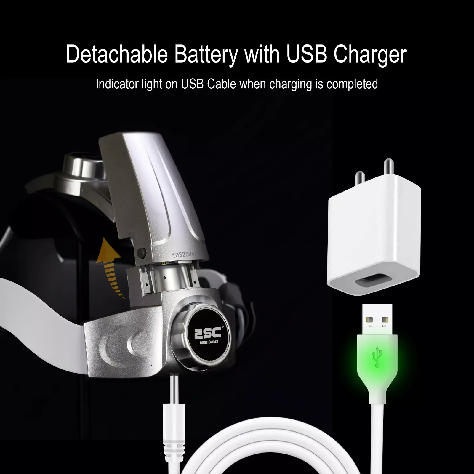 Surgical Headlight for Medical Ent and Dental with 12 Watt Wireless Led Lamp