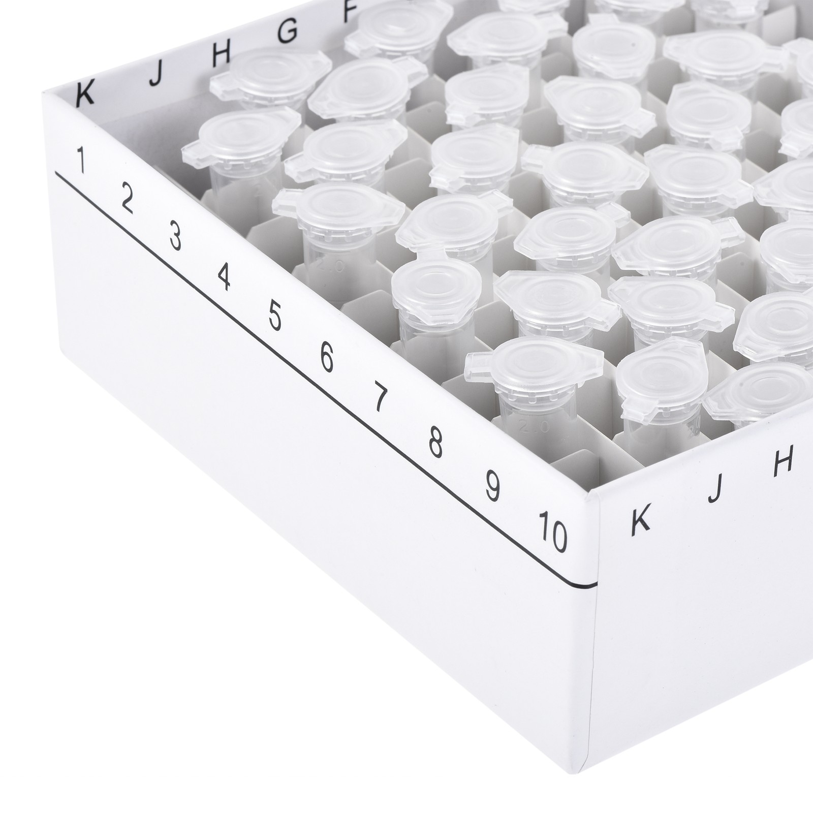6pack Centrifuge Tube Freezer Storage Box 100 Places Waterproof Cardboard