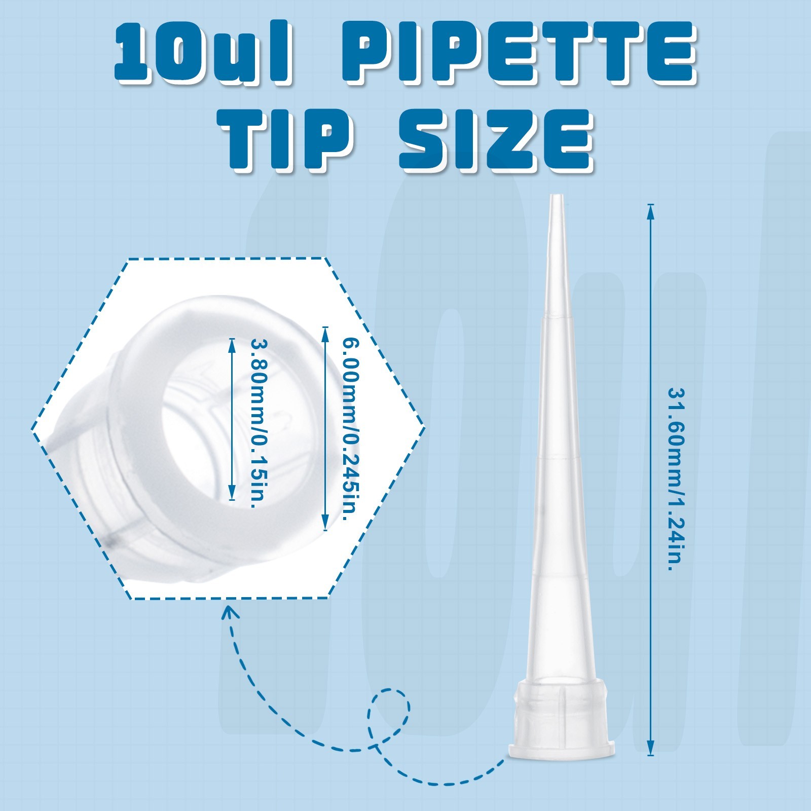 Biologix Pipette Tips -10μl -200μl-1000μl- Extended, Non-Sterile, Bulk Package