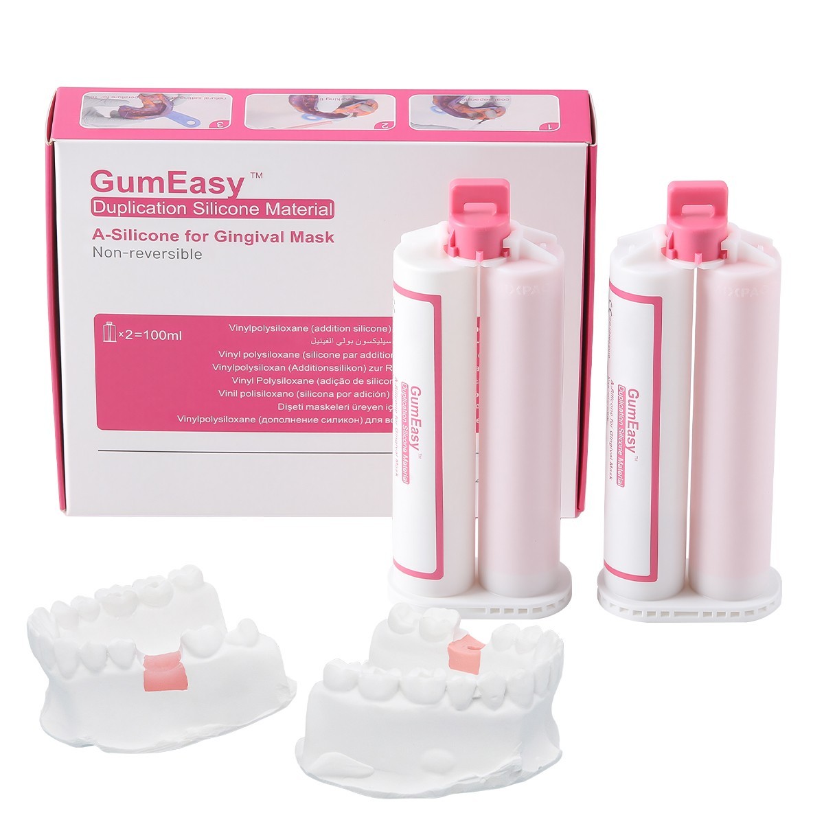 AZDENT Dental Lab A-Silicone Duplication Silicone Material for Gingival Mask