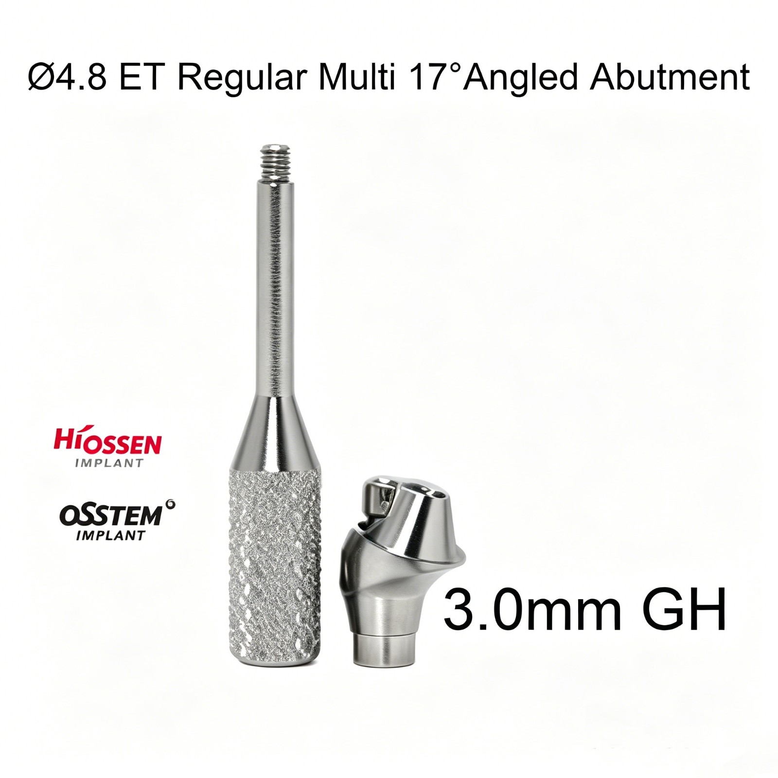 Dental Ti Multi unit Angled abutment MU 17° Hex fits Hiossen Osstem Mini/Regular