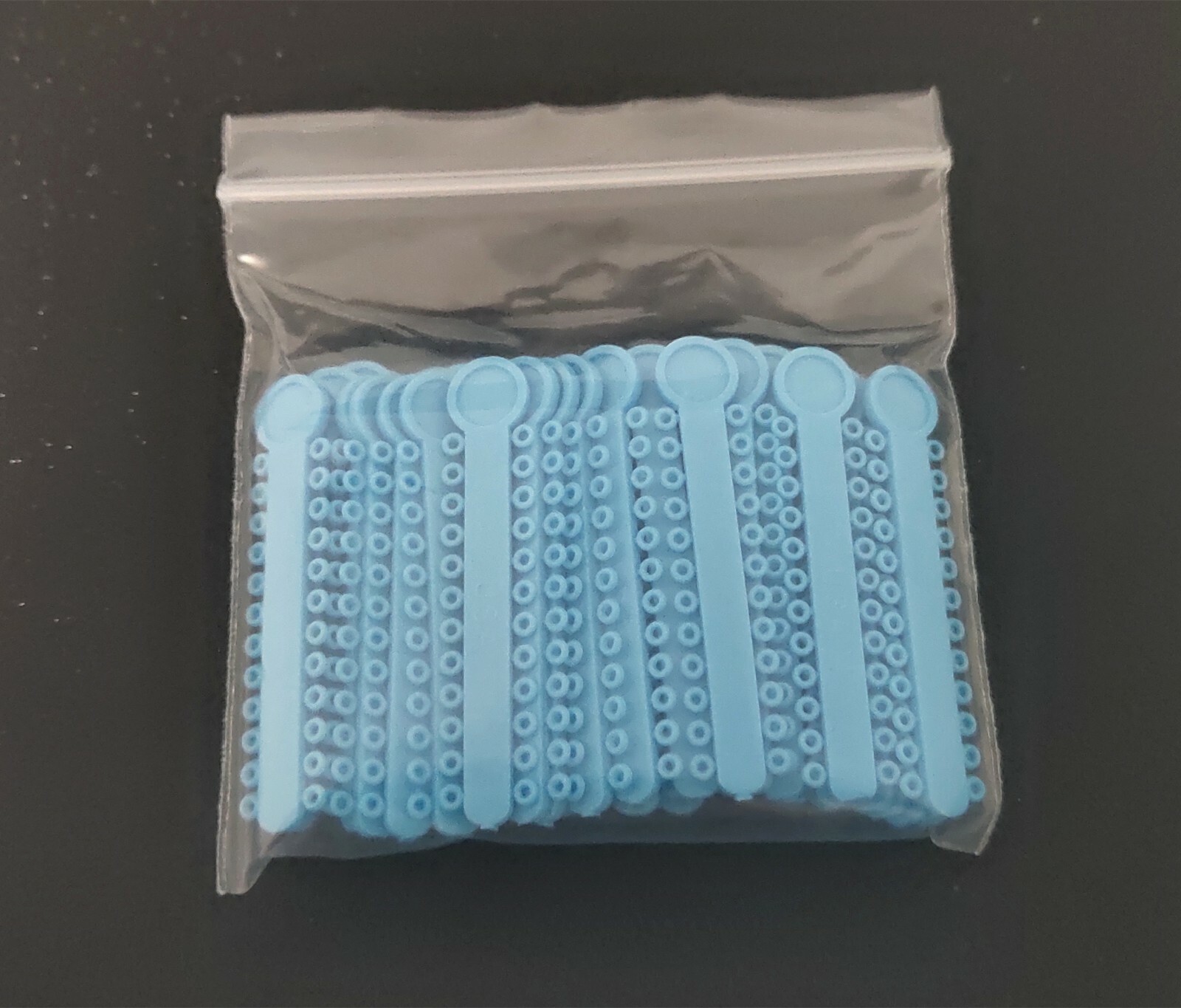 1 Pack 1008 Pcs Dental Elastic Ligature Ties Rubber Bands O Rings Light Blue
