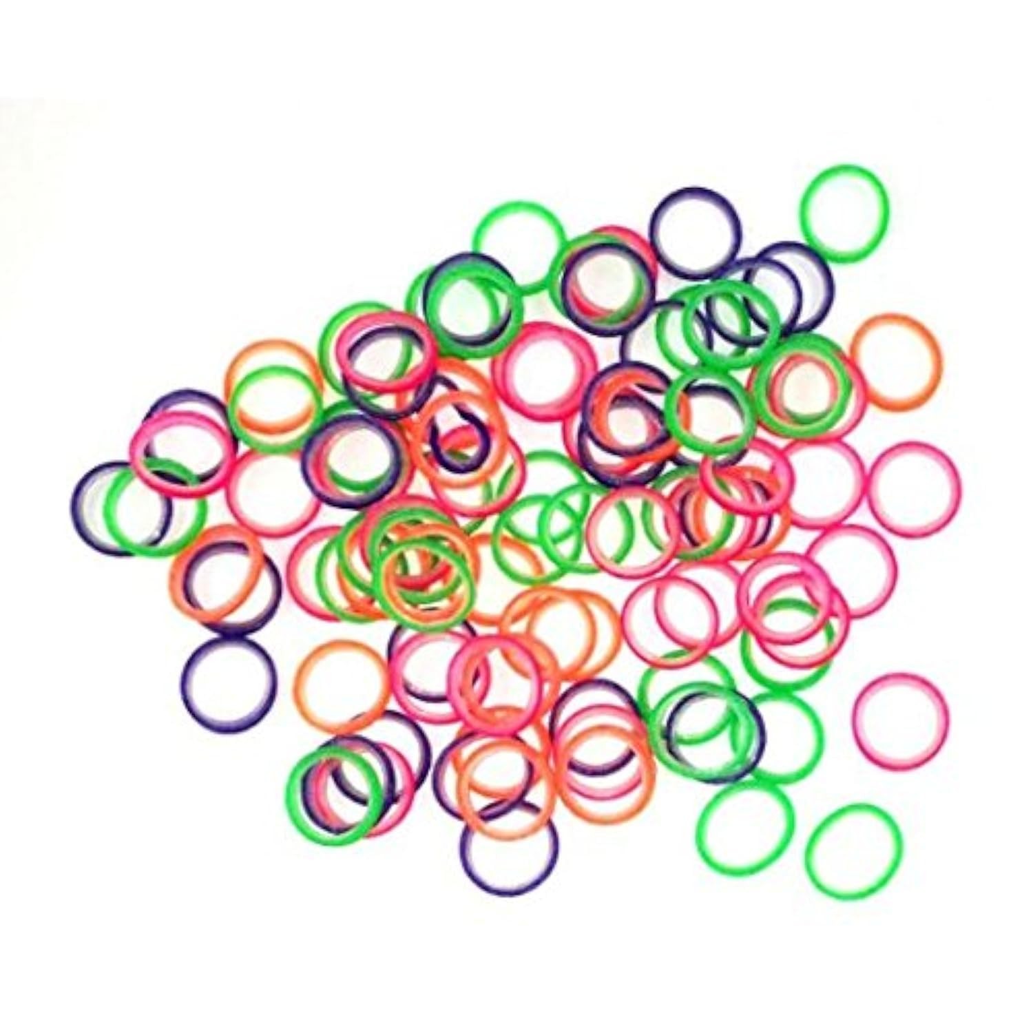 3/16 Inch Orthodontic Elastic Bands 3 x 100 Packs Neon Medium Force 4.5 Oz fo…
