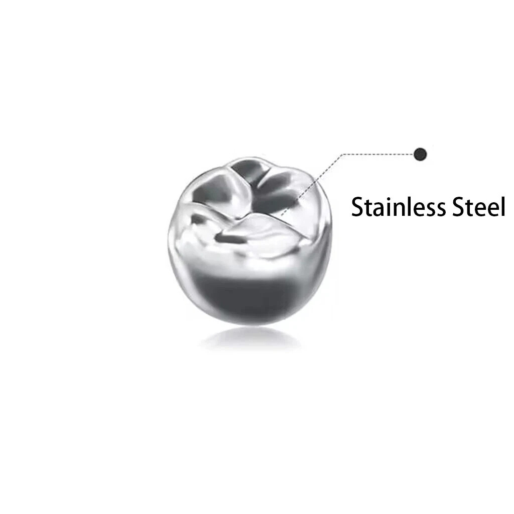 48/96PCS Dental Crown Primary Molar Pediatric Crowns Kids Adult stainless steel