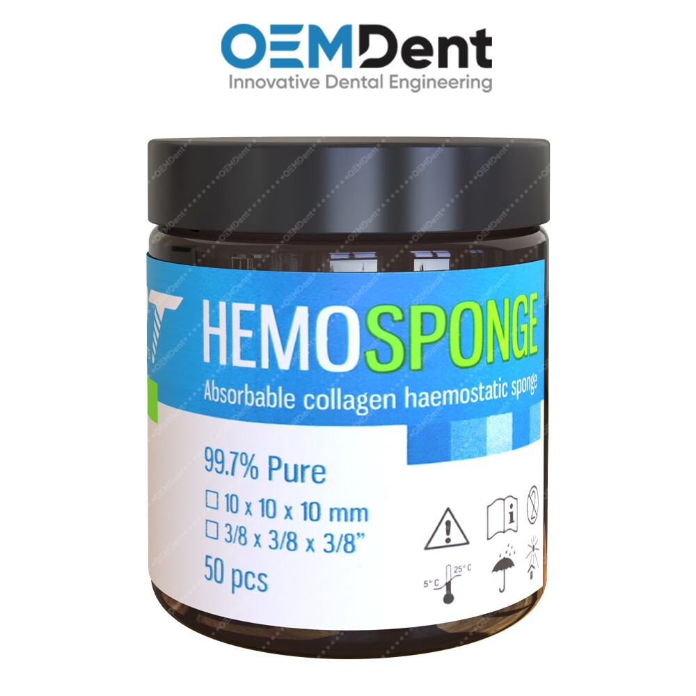 GDT Hemosponge Non-Sterile Absbable Dental Haemostatic Tampon Sponge Gelatin