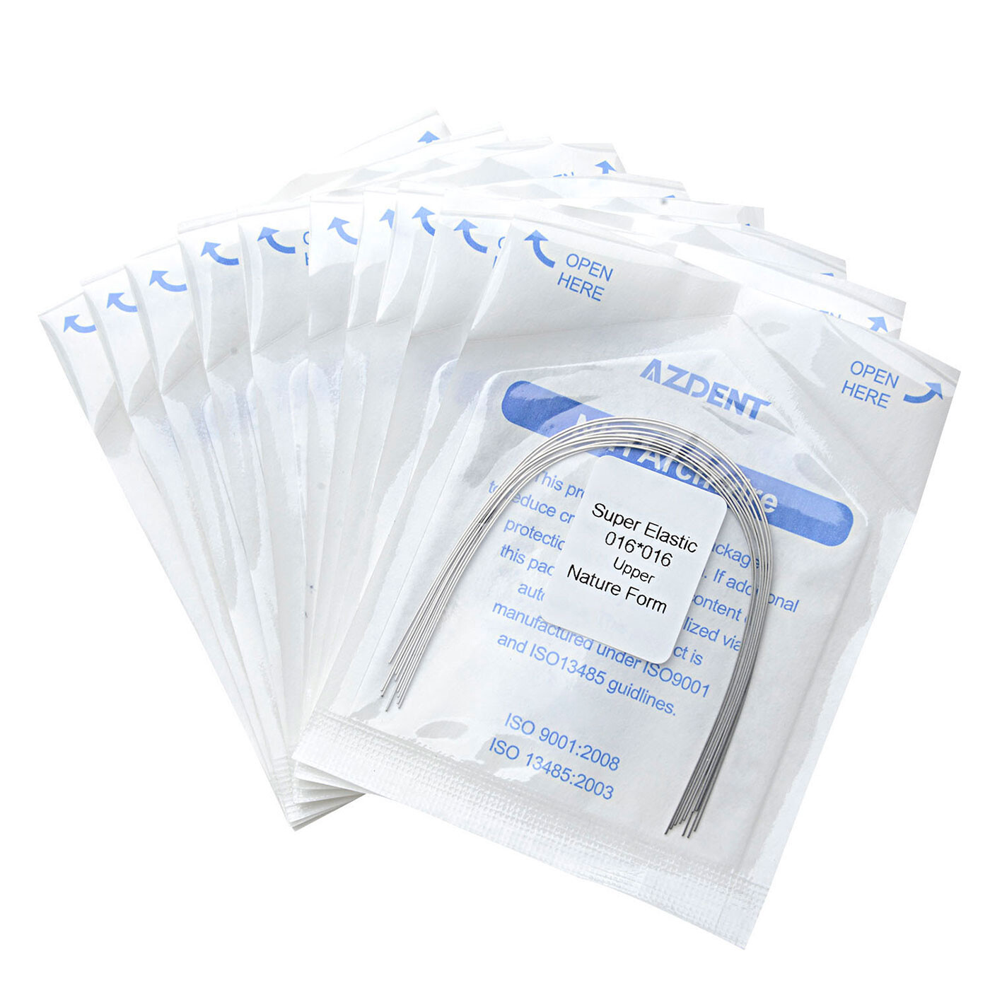 AZDENT Dental Ortho Super Elastic Niti/Stainless Steel Rectangular Arch Wire