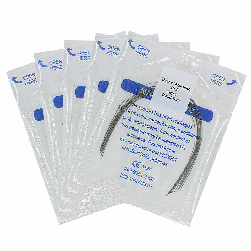 20 Packs Orthodontic Dental Thermal Activated Niti Round Arch wires 012 Upper