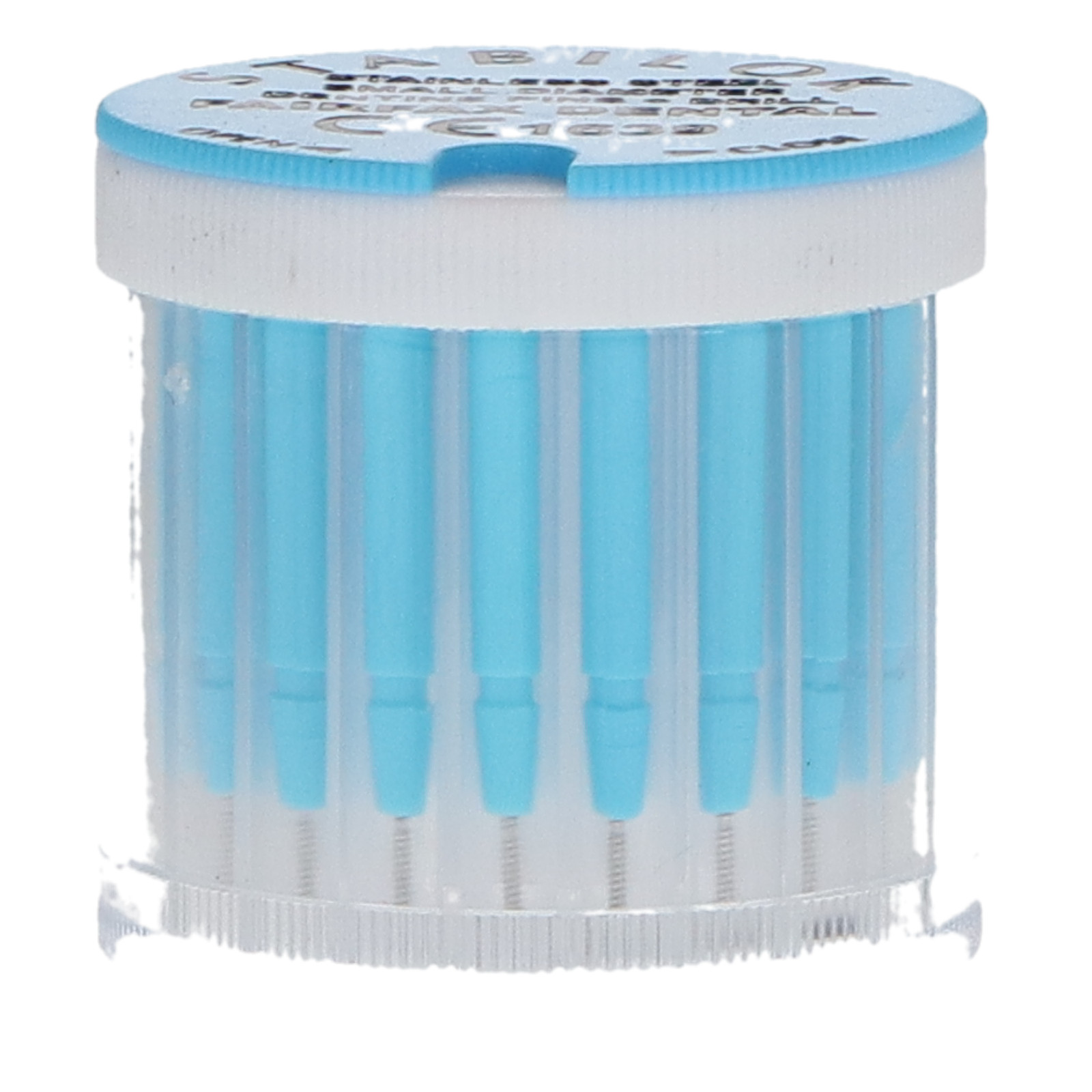 Fairfax Dental 50054 Stabilok Stainless Steel Pins .021″ Blue 20/Pk