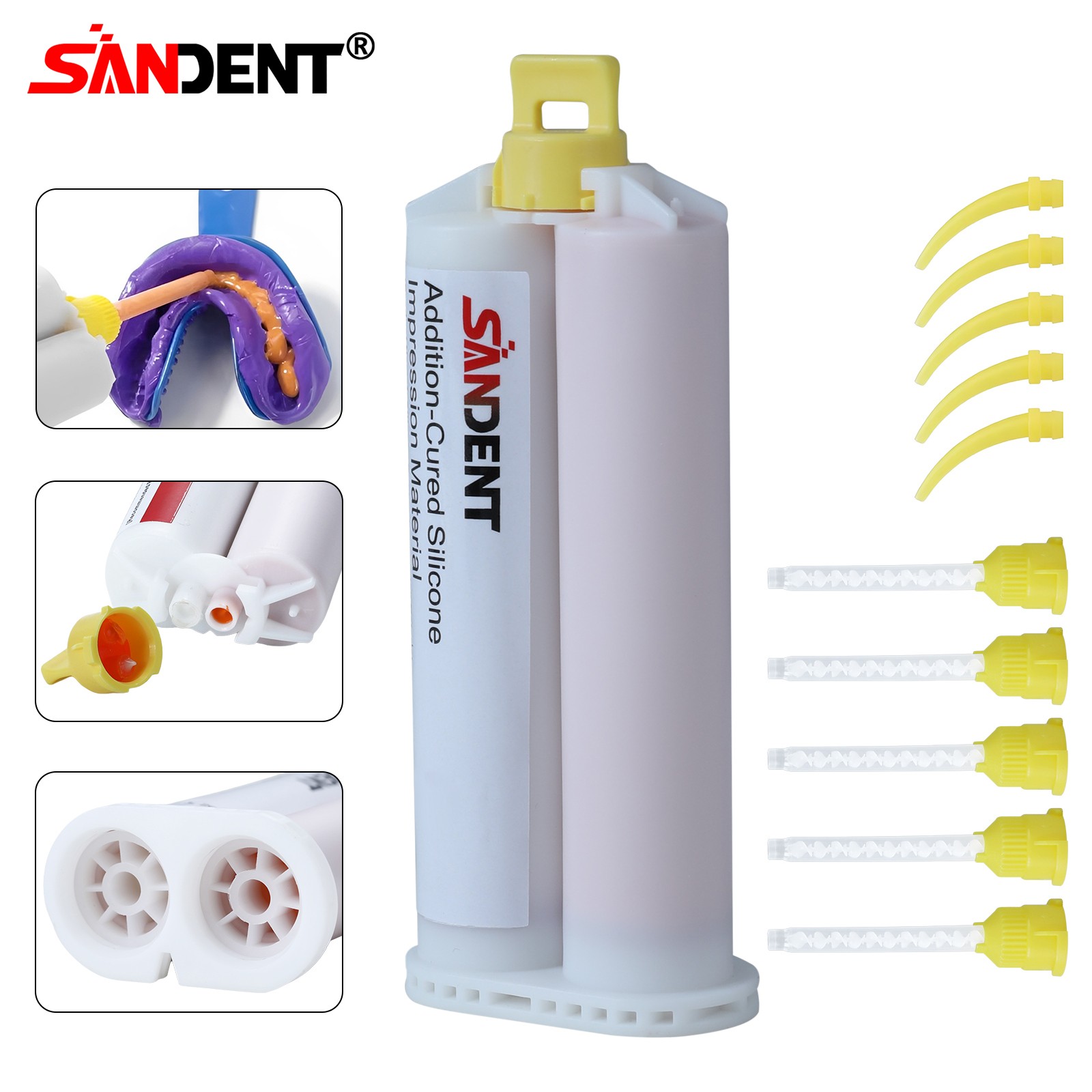 Light Body Fast Set Dental VPS Impression Material, 50ml x 2