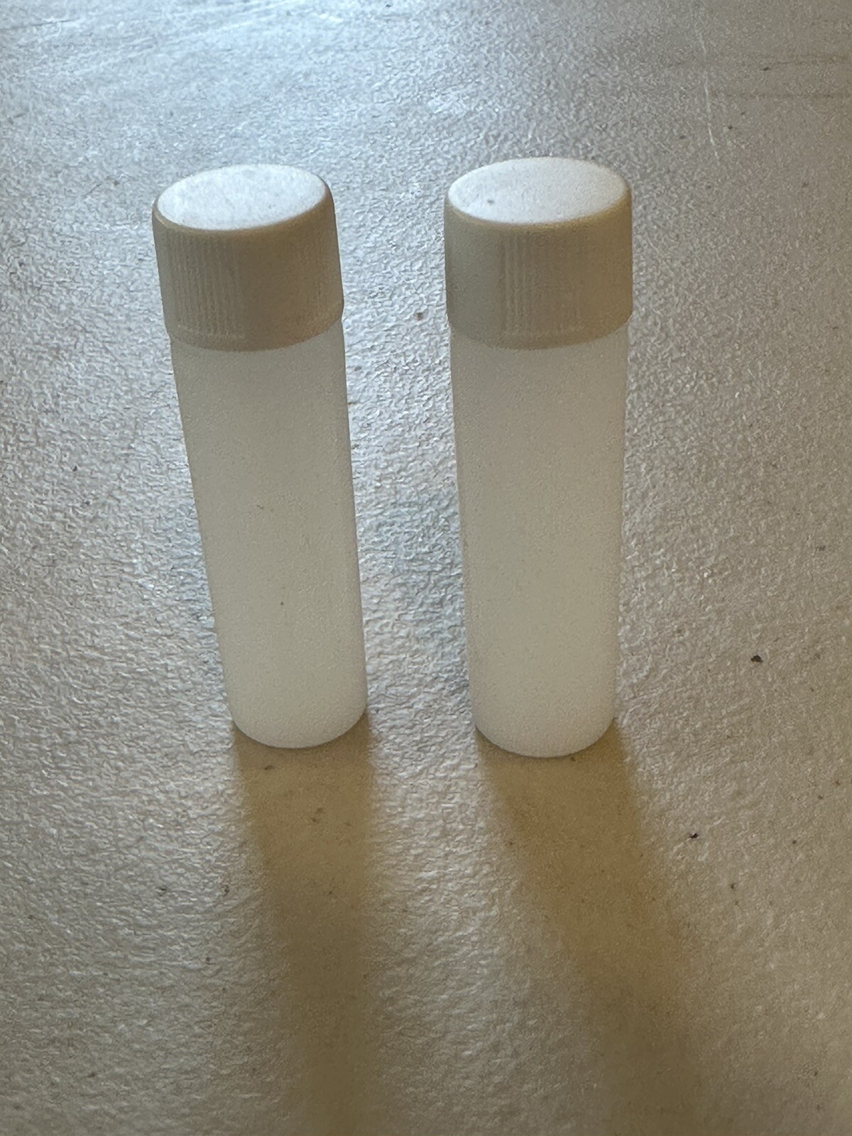 Lot of 100 6.5ML Scintillation Vial W/ White Screw Cap Plastic Disposable
