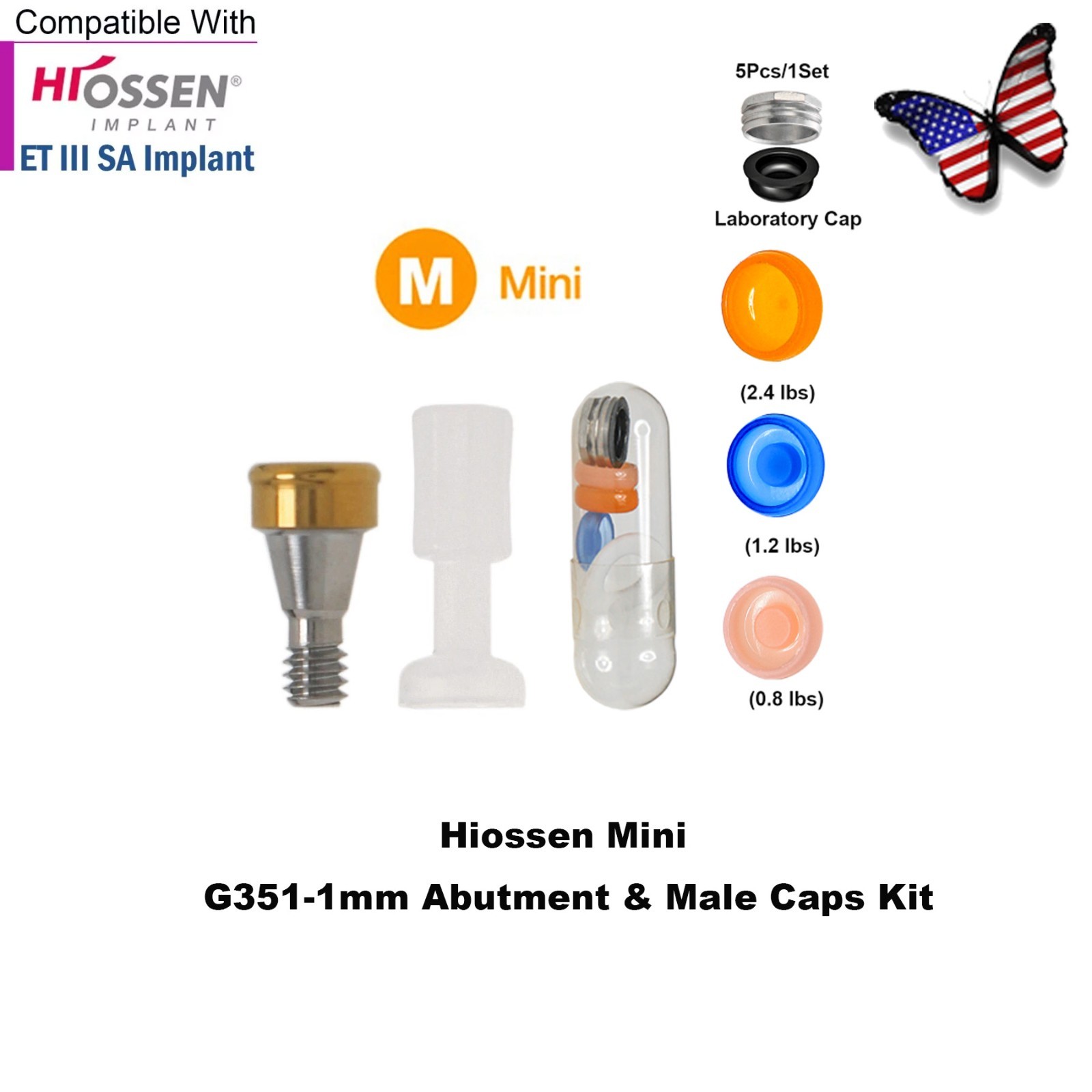 US Dental Fits Hiossen Zest Legacy Locator Abutment Internal Hex Mini & Regular