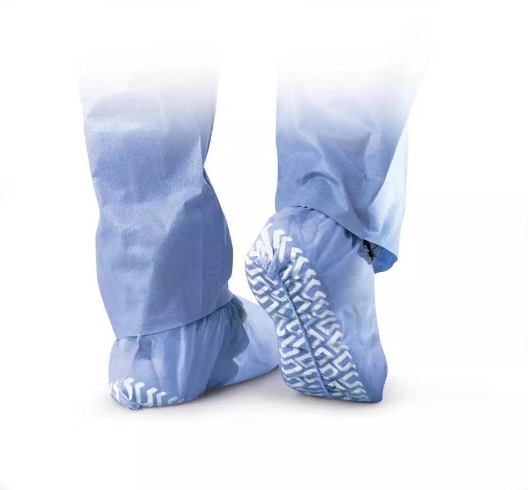 Medical Shoe Covers | Non-Skid Fits All | Medline CRI2004A | Blue 1,000 Count