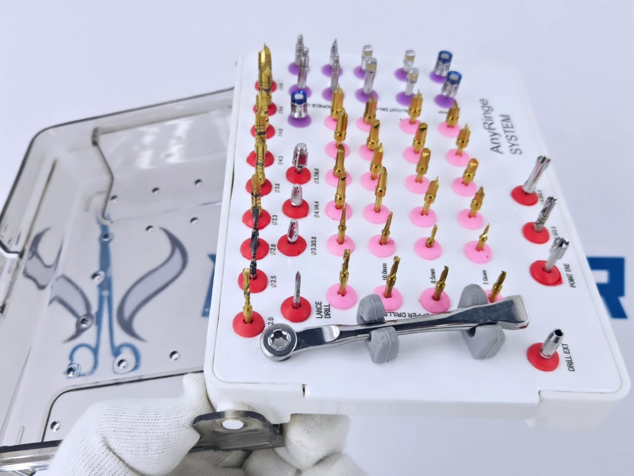 AnyRidge Dental Implant Surgical Kit Implantology Instrument Set