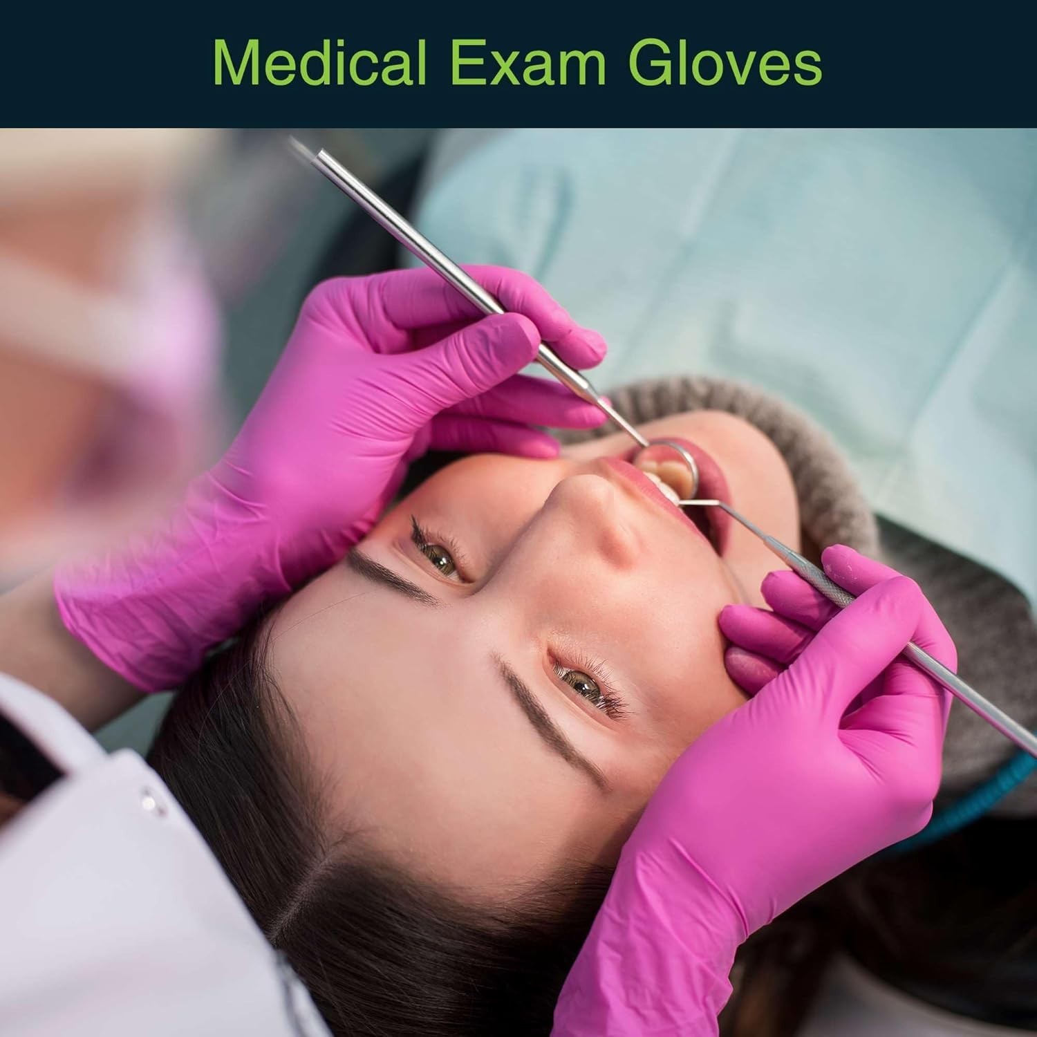 Hot Pink 3 Mil Nitrile Exam Gloves – Unisex, Latex-Free, Pack of 50 for Safety