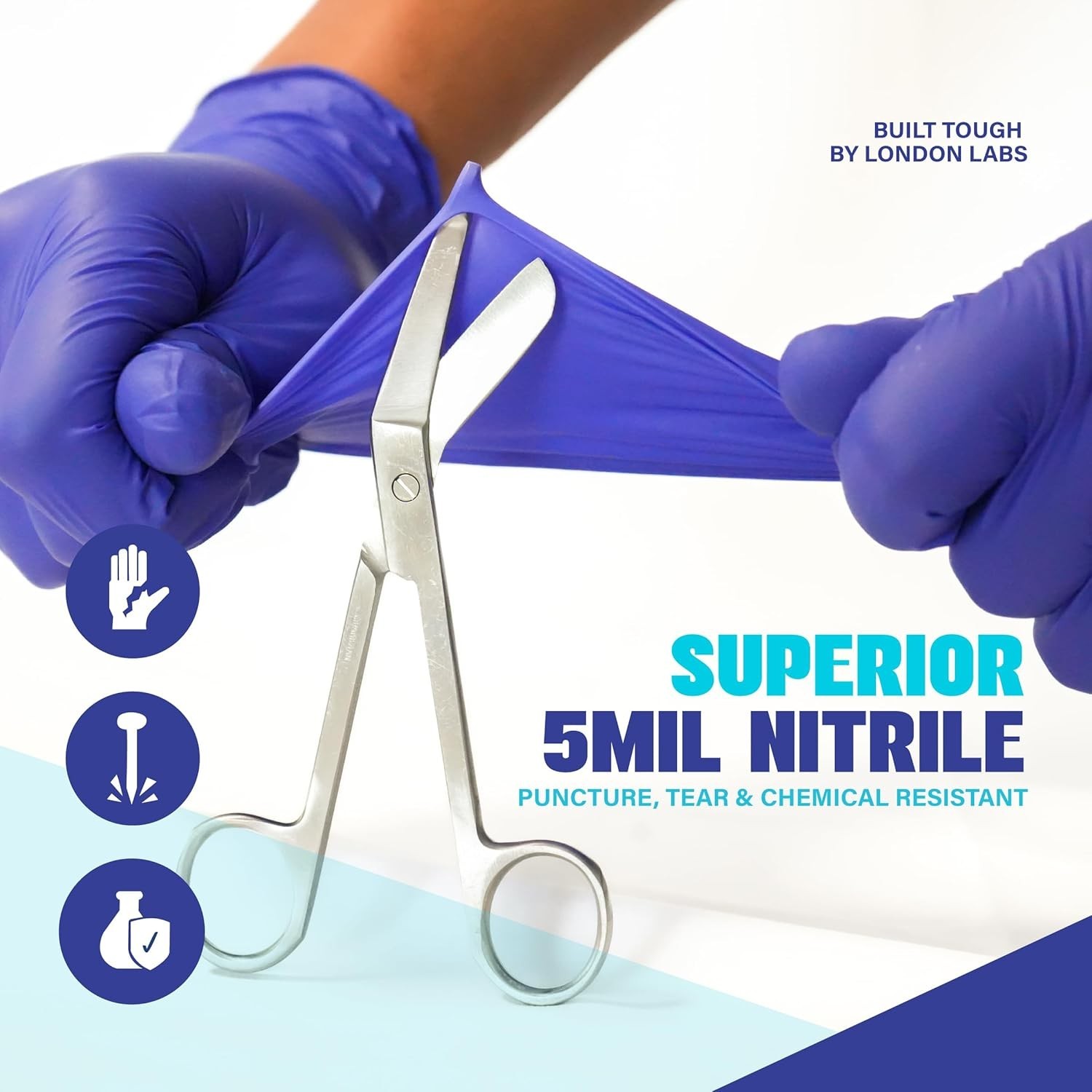 Cobalt Blue 5 Mil Nitrile Exam Gloves Disposable Latex Free | Medical Rubber …